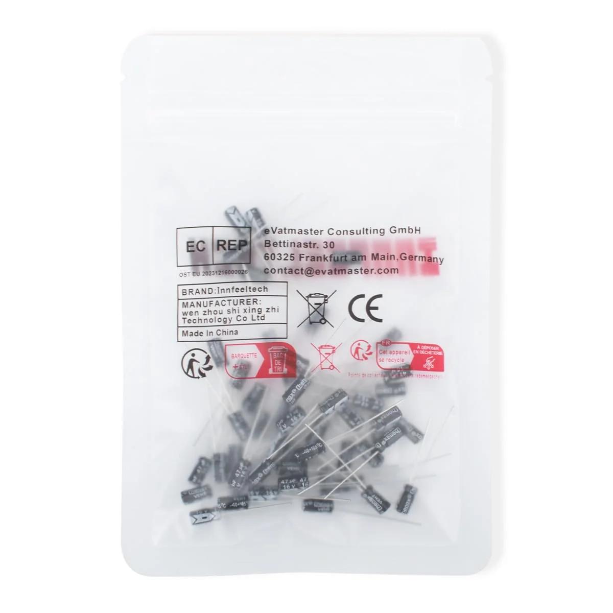 Innfeeltech alumiiniumkondensaator 22µF 50V – komplekt 50 tk – pilt 7