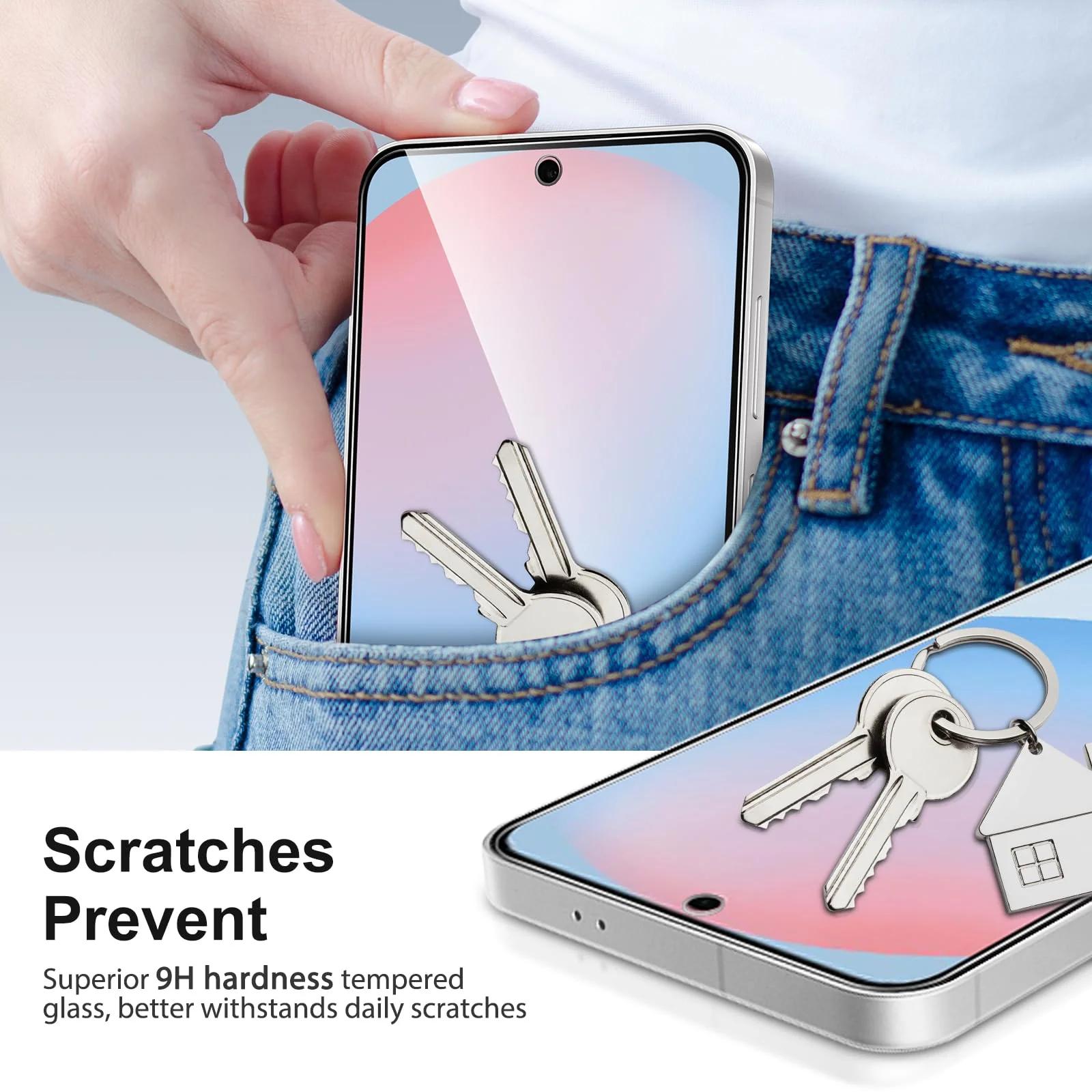 SPARIN kaitsev karastatud klaas Samsung S24 FE mobiilile – lisavaade