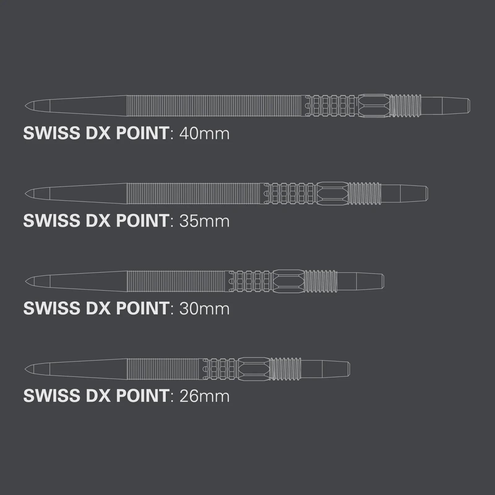 Target Darts täpsemat kontrolli pakkuv Swiss Point 340153 – detailne vaade