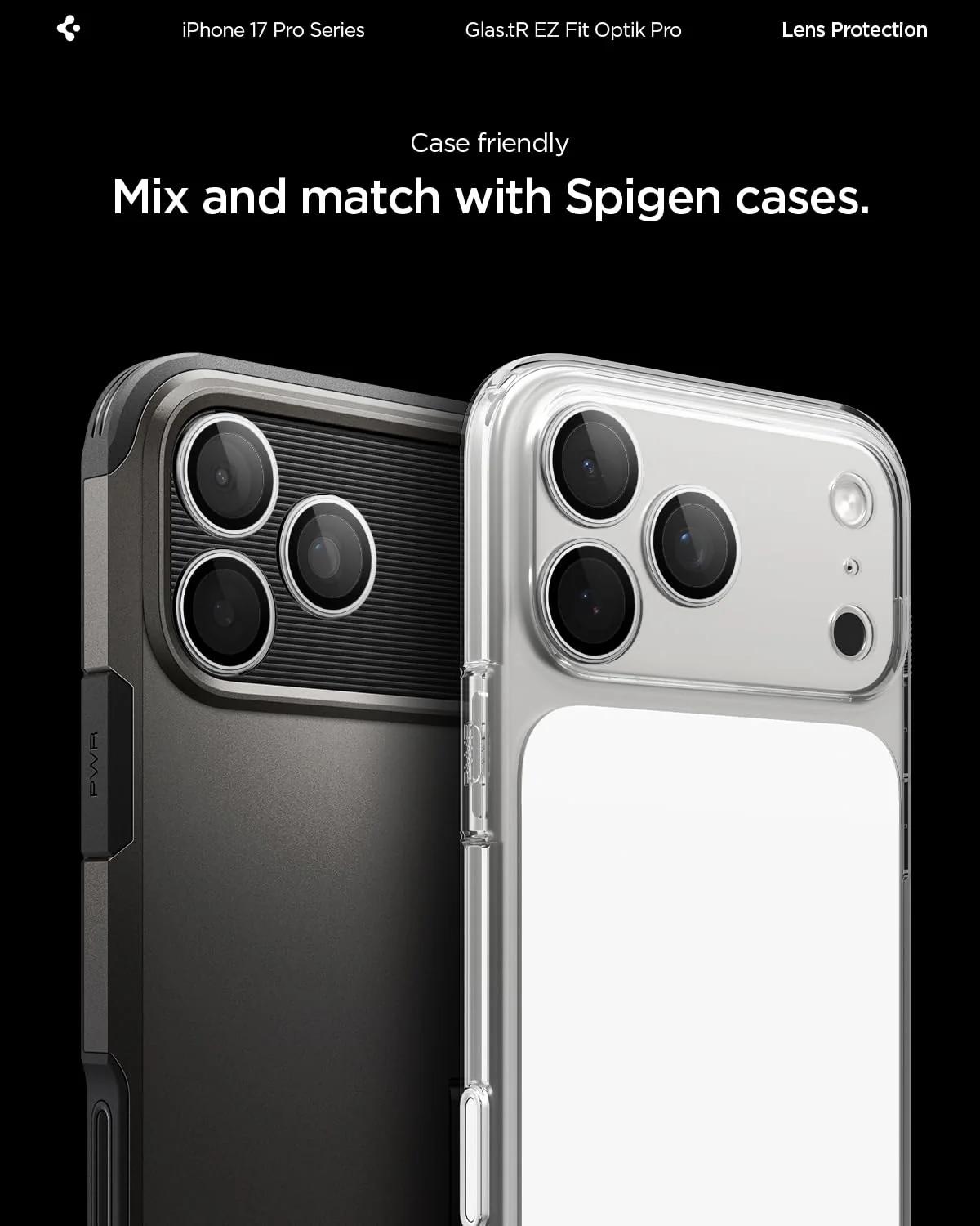 Spigen kaitsev kaameraklaas iPhone’ile — tugev 9H kaitse – pilt 7