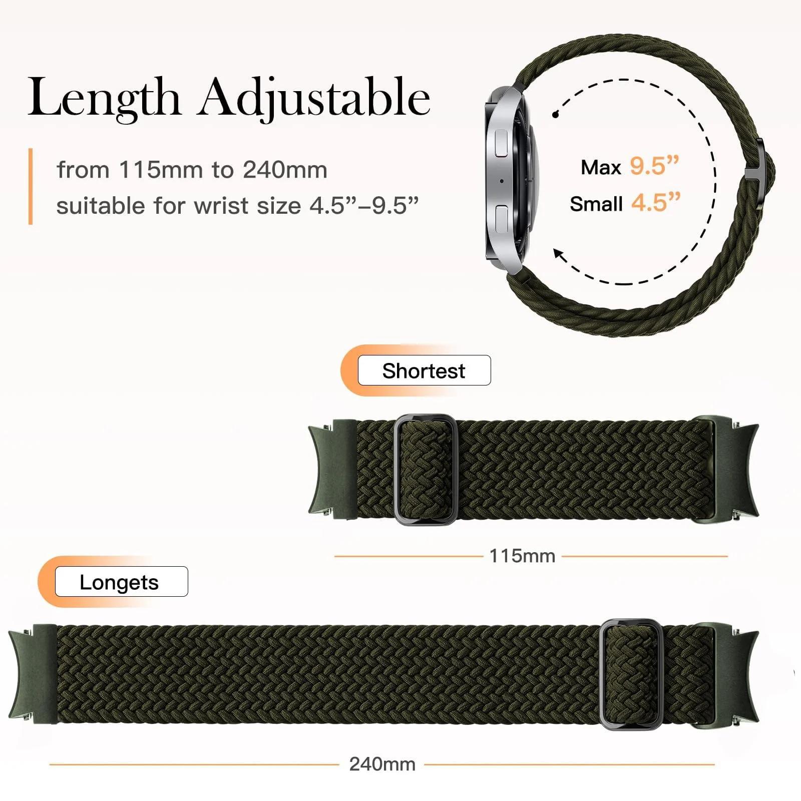 DMVEIMAL elastne punutud rihm Samsung Galaxy Watch — mugav ja – kasutusnäide