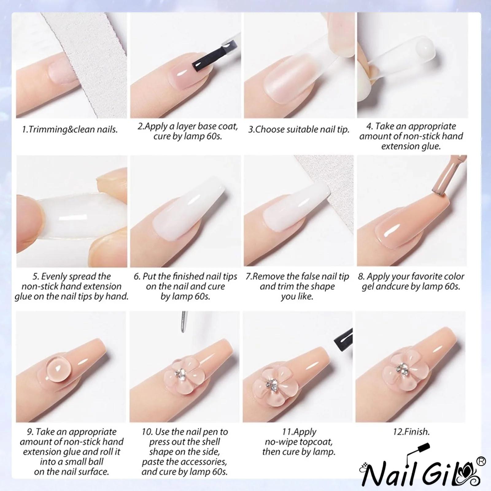 NAIL GIL tugev valge builder-geel koduseks maniküüriks (15 g) – pilt 7