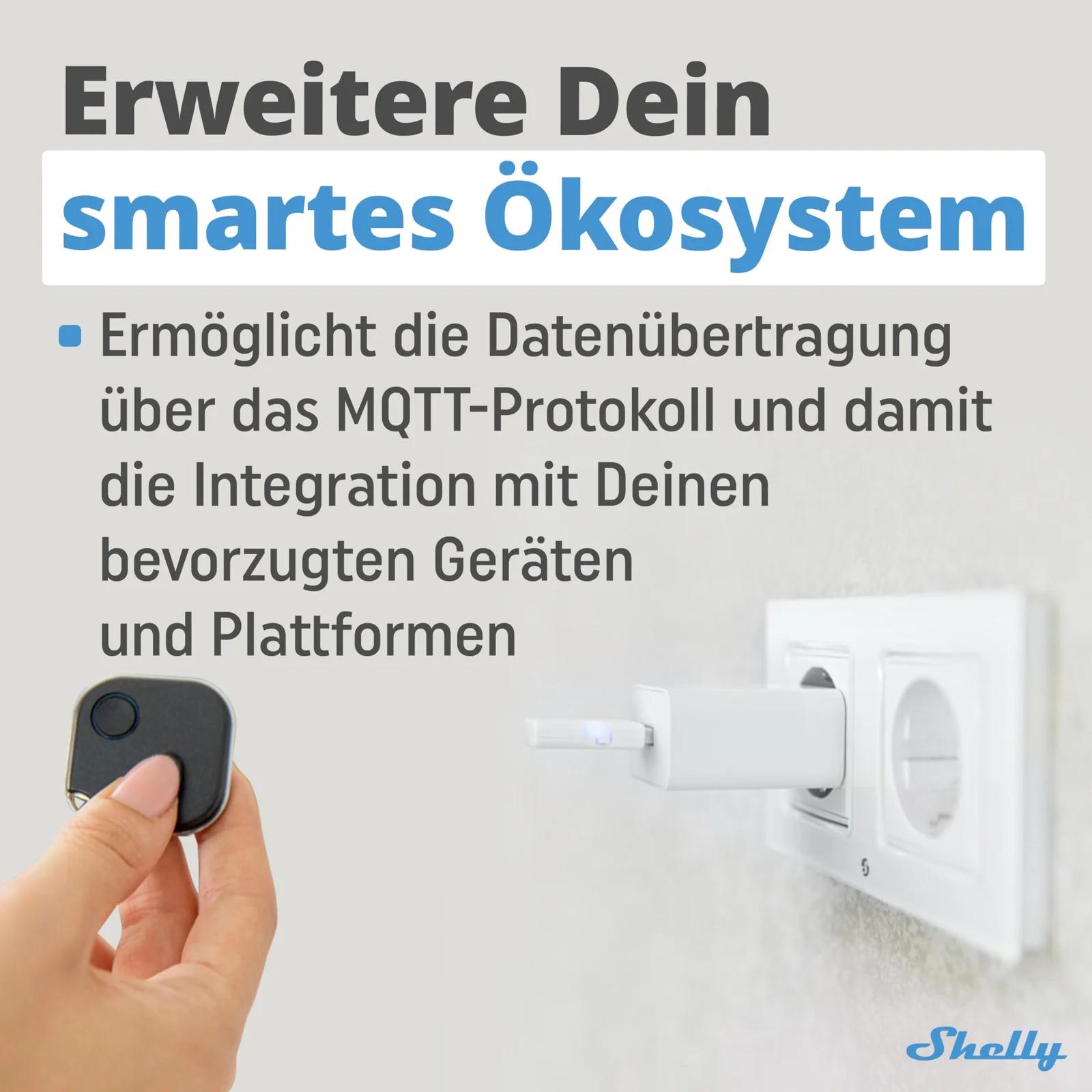 Shelly USB-Dongle BLU Gateway — kompaktne koduautomaatika sild – pakend ja tarvikud