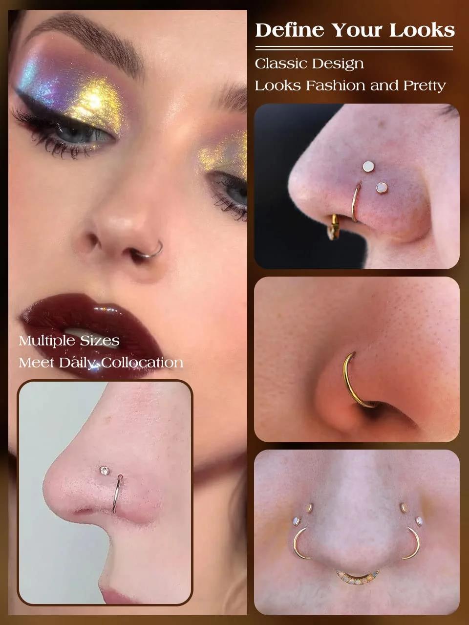 OUFER O-UK-T-SR0004-20G-6mm piercingud – detailne lähivaade