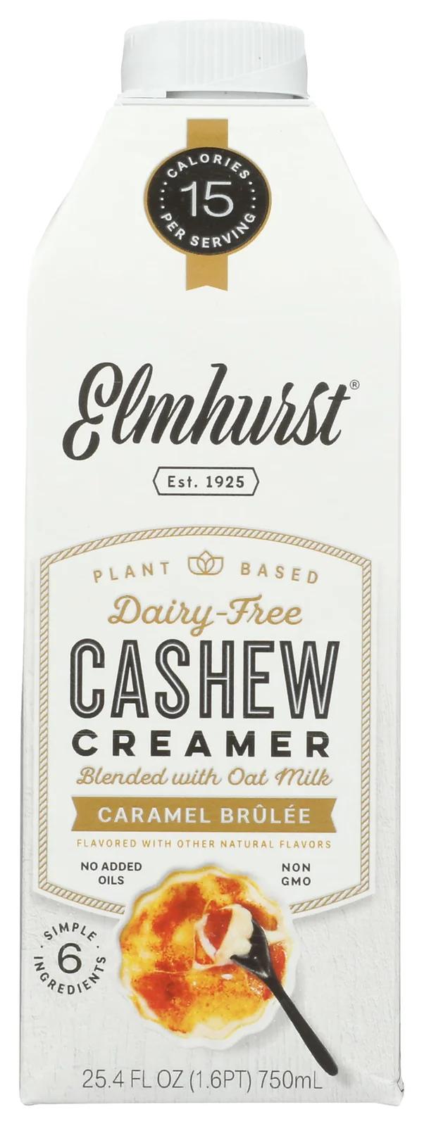 Elmhurst kreemjas Caramel Brûlée cashew-kreemer 750 ml