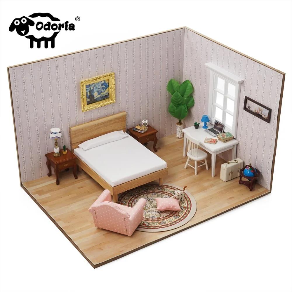 Odoria pehme mini-teddi 2,5×5 cm – nukumaja dekor – pilt 8