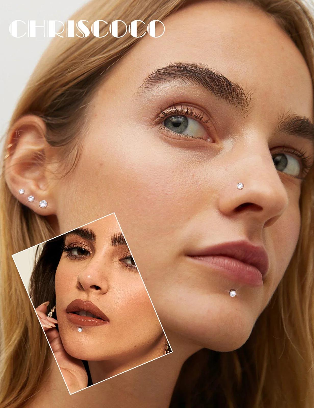 Chriscoco titaanikujuline labret-piercing – piercingud – lisavaade