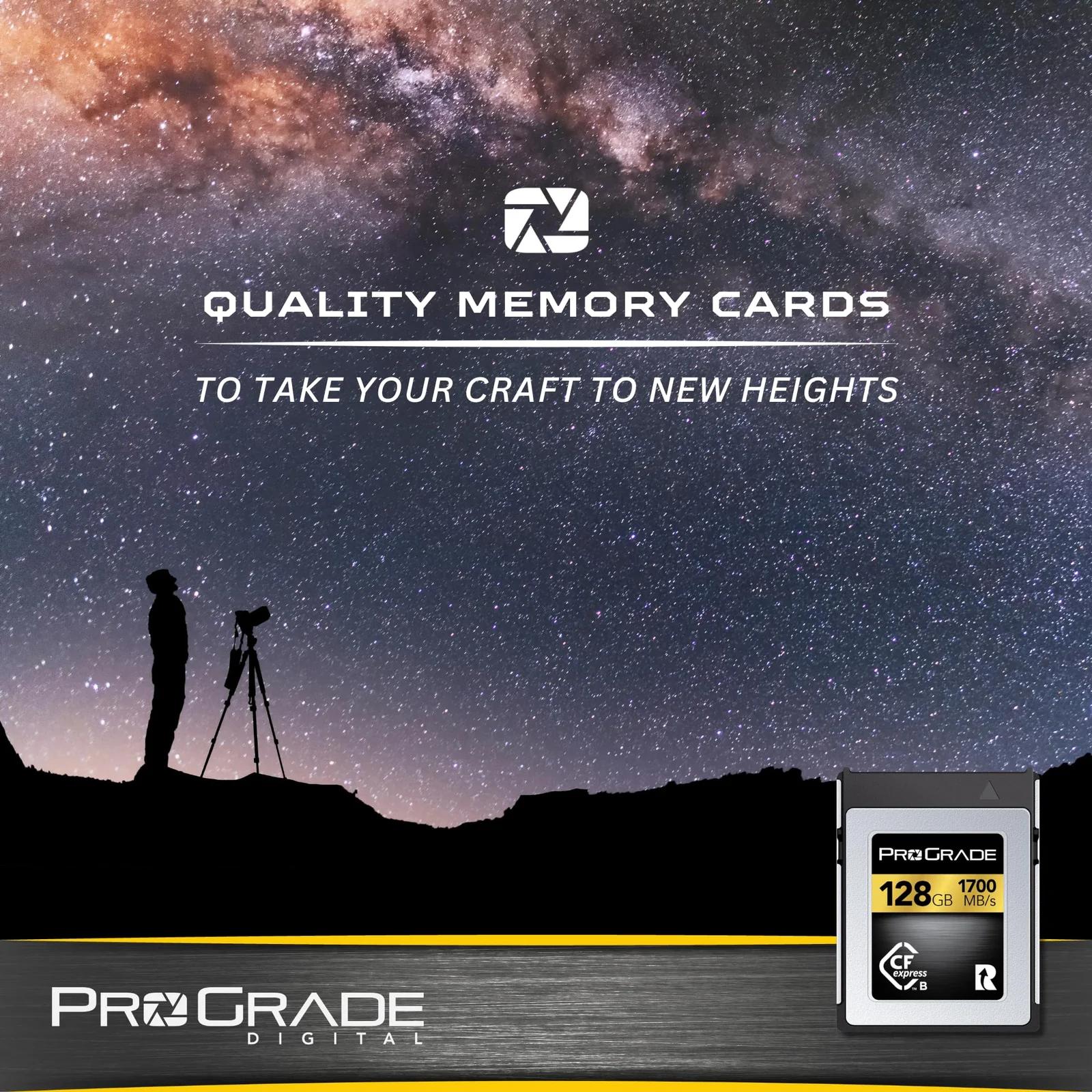 ProGrade Digital kiir‑CFexpress kaart 128 GB — professionaalile – kasutusnäide