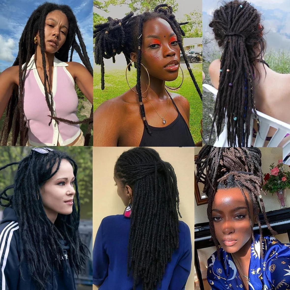 Leeven sünteetilised 18″ dreadlock-pikendused — stiilne ombre – pilt 6