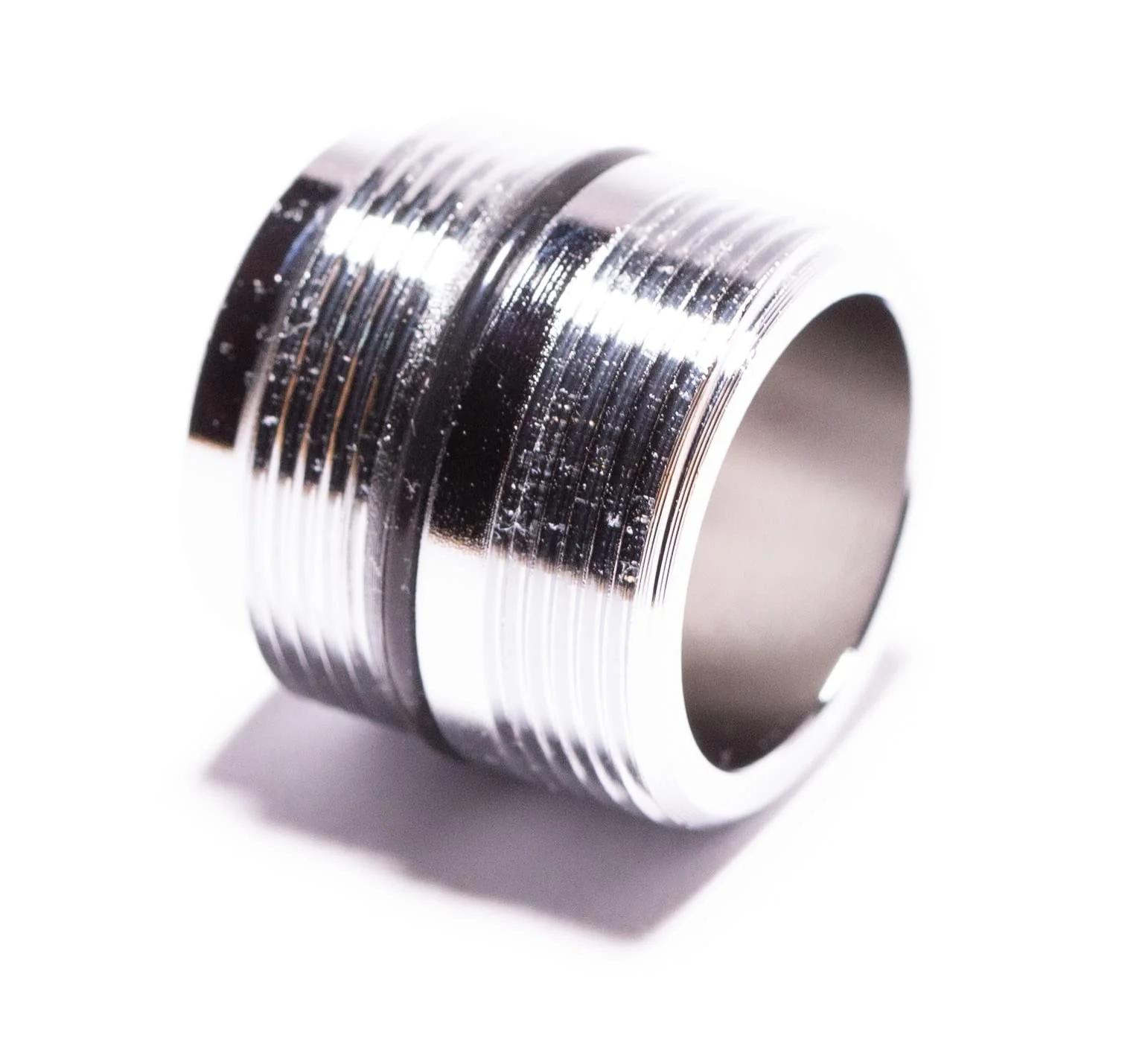BLUMKRAFT verchromitud messingadapter M21,5→M22 — lihtne vahetus