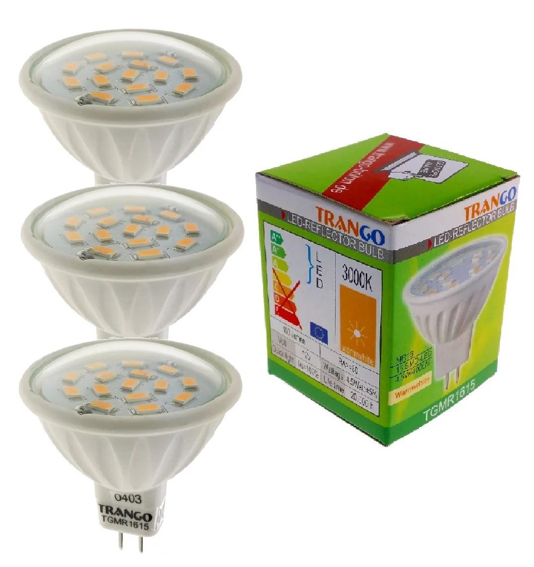 Trango LED MR16 pirn 6W 3000K – soe accent-ruumivalgus