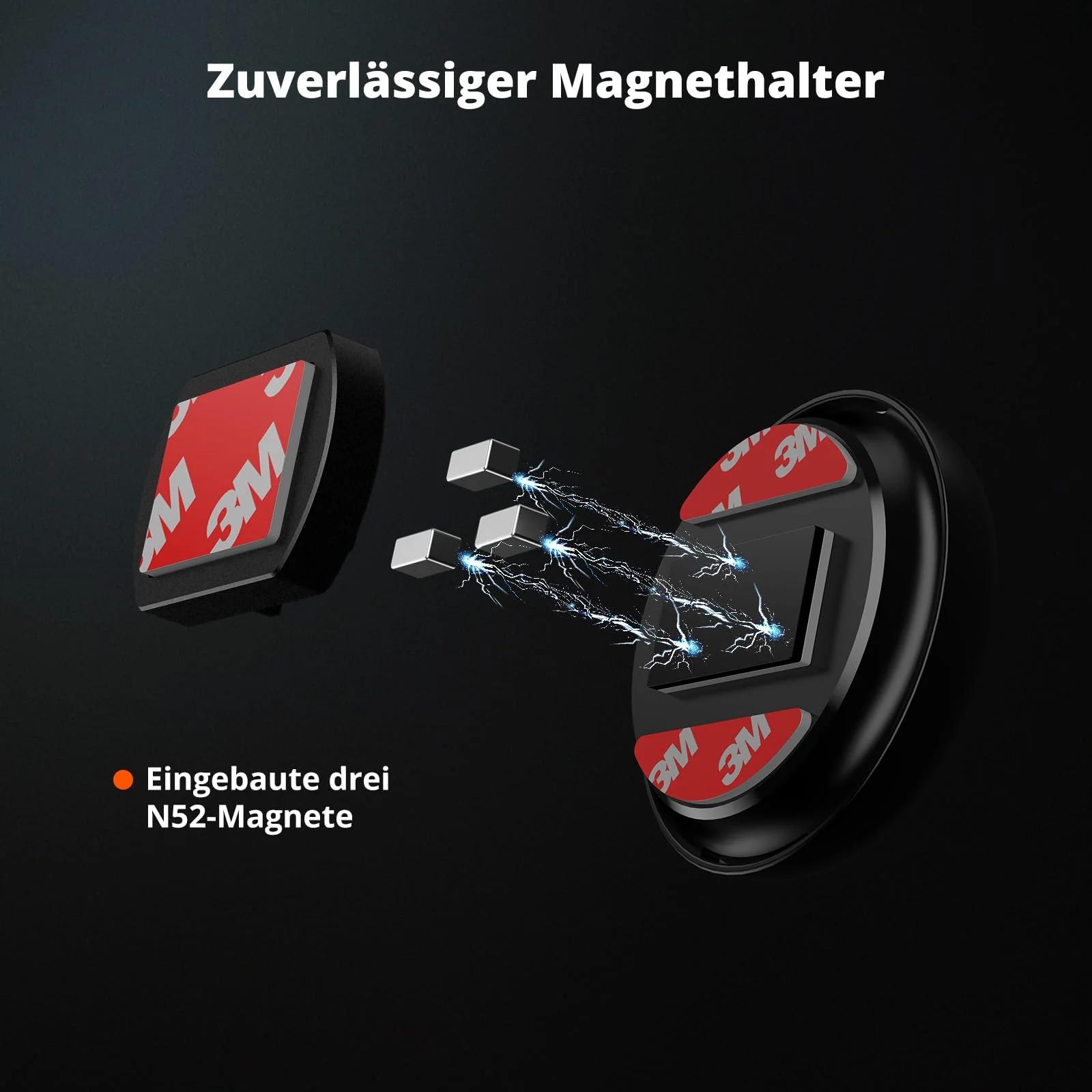 SUPMEGA robustne magnethoidik auto armatuurlauale — metalliline – detailne vaade