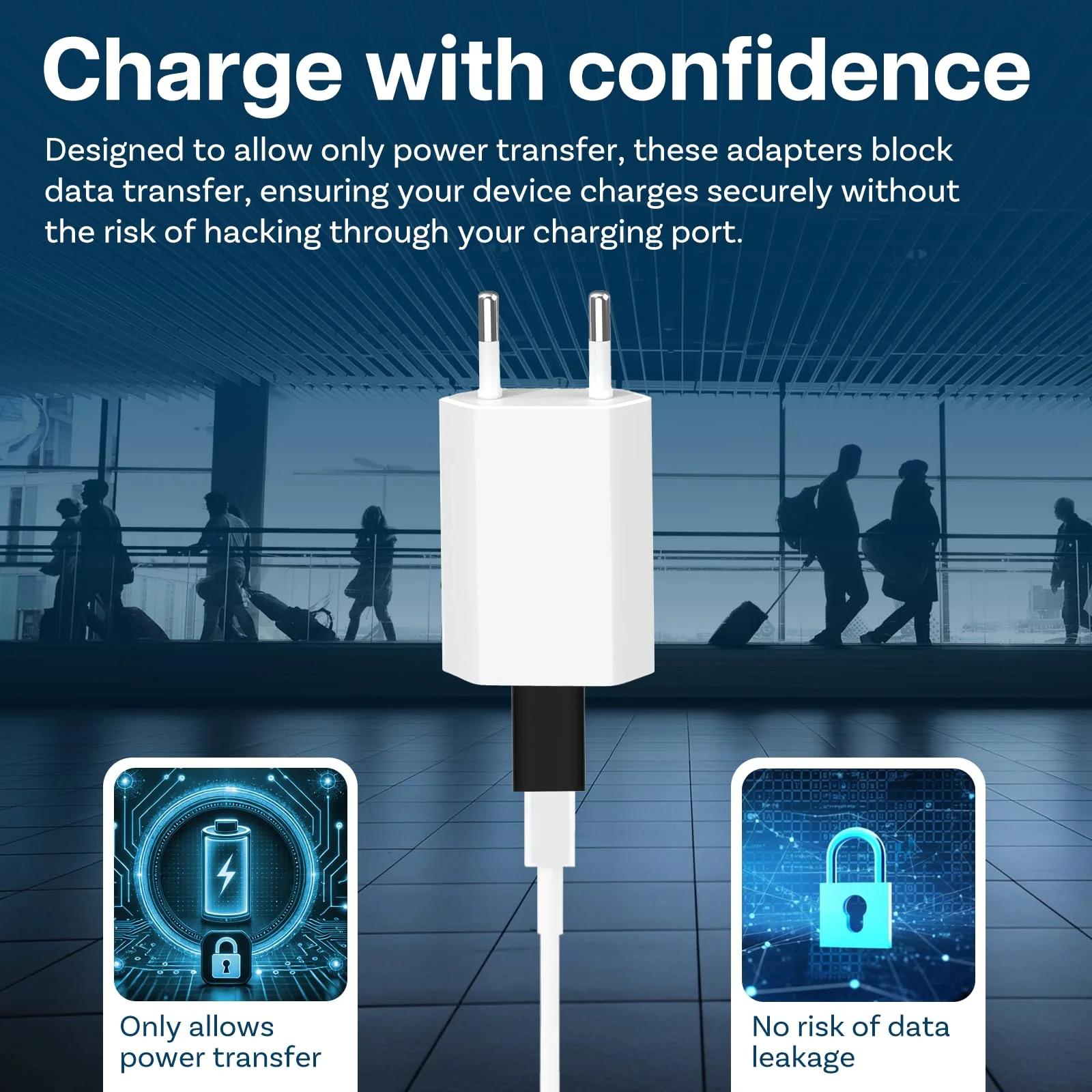 MMOBIEL turvaline USB-laadija adapter—kompaktne kaitse reisil – pakend ja tarvikud