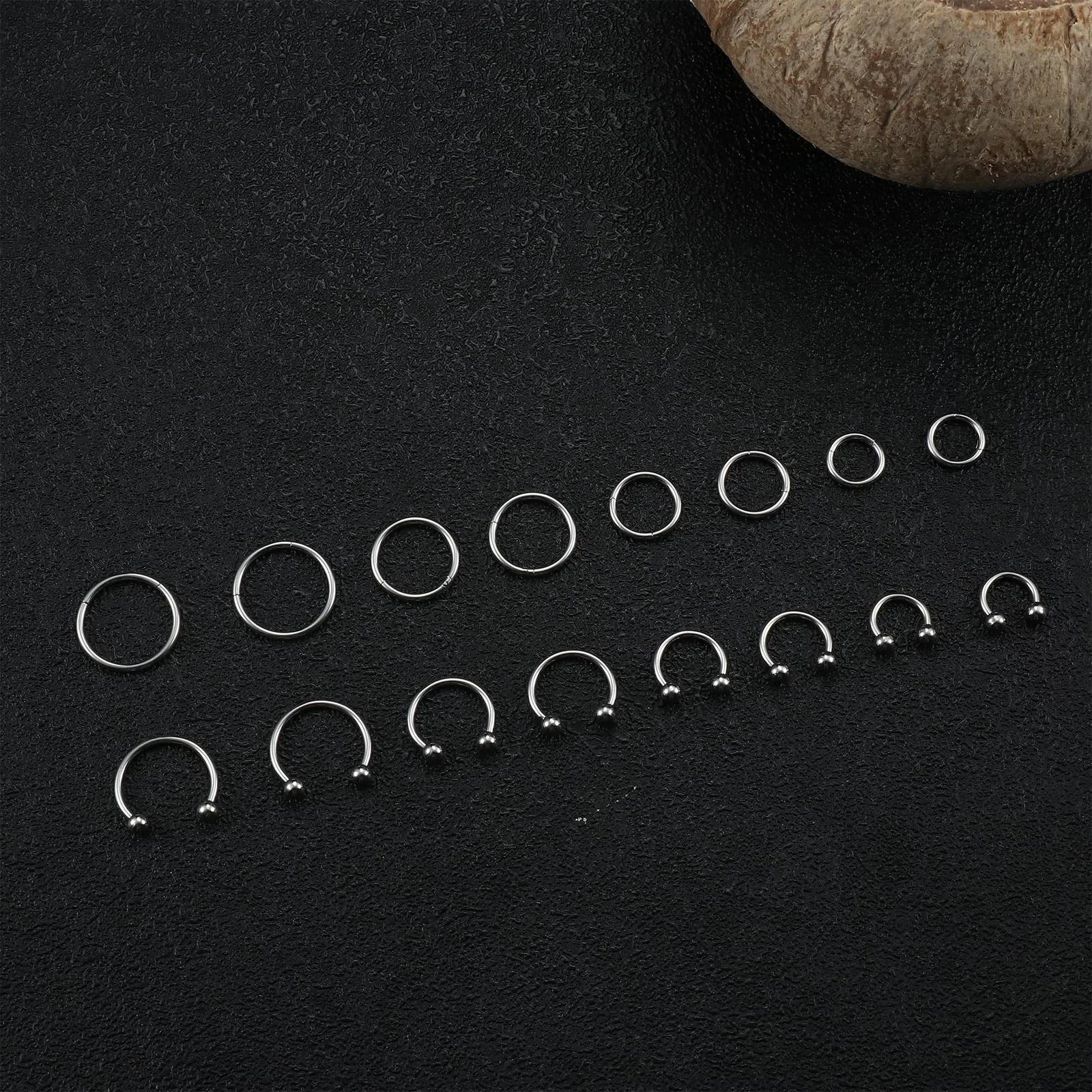JeweBella hüpoallergeenne kirurgiterasest piercingikomplekt – pilt 6