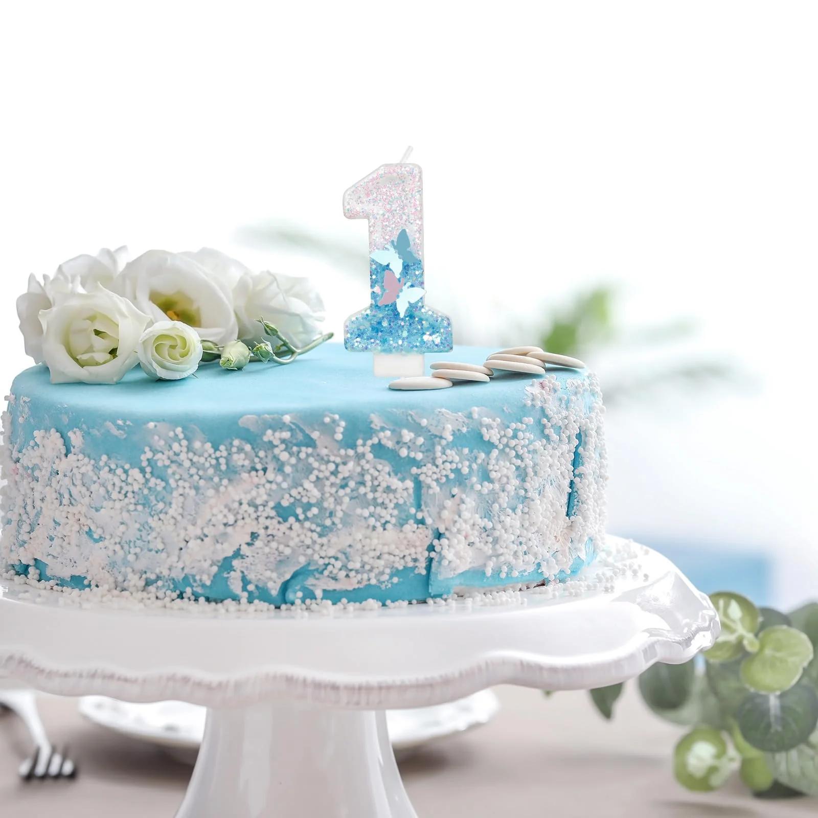 Yiran sinine paillettidega numbriküünal 1 – elegantne tortedeko – lisavaade