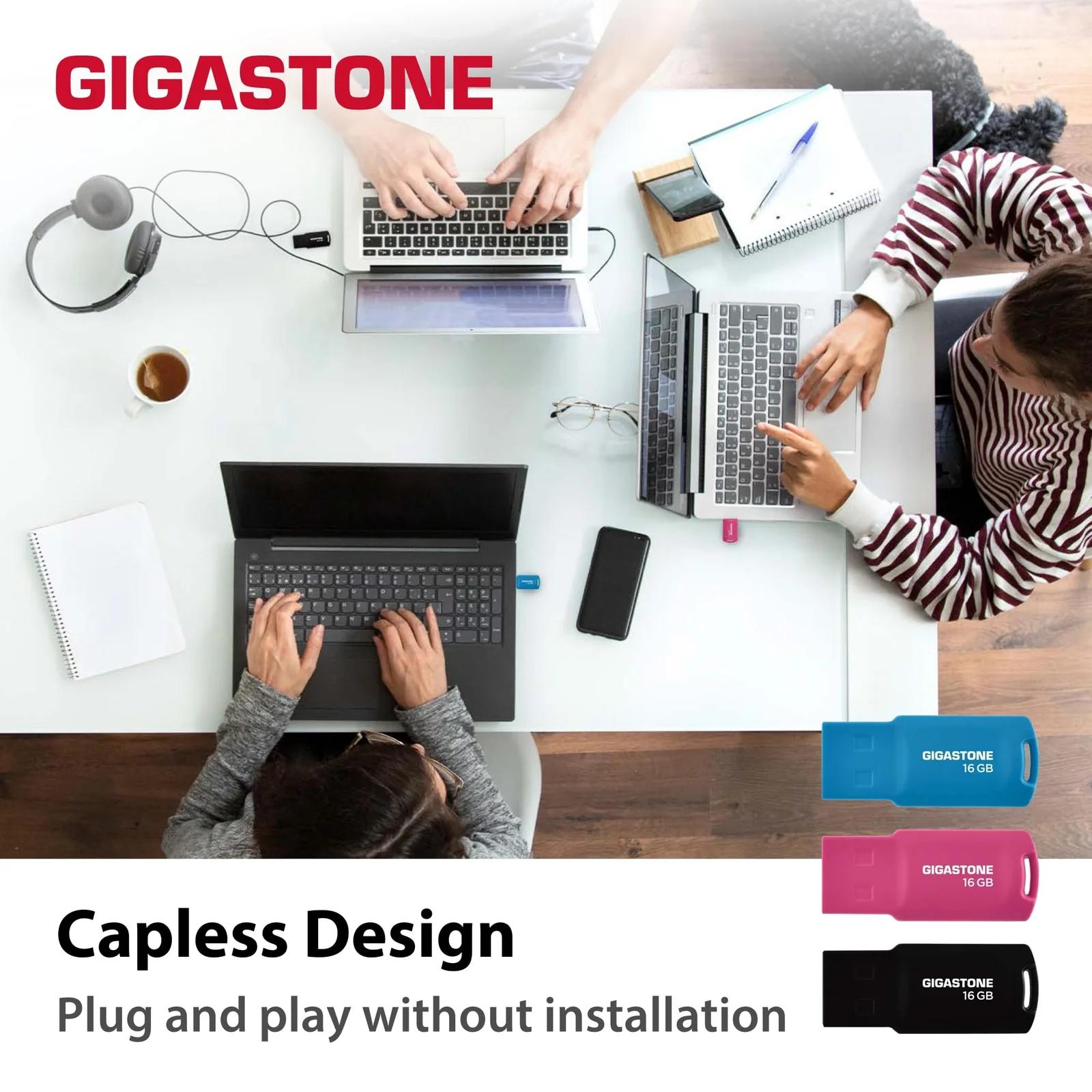 Gigastone väike ja vastupidav 16GB V70 USB-mälupulk – kasutusnäide