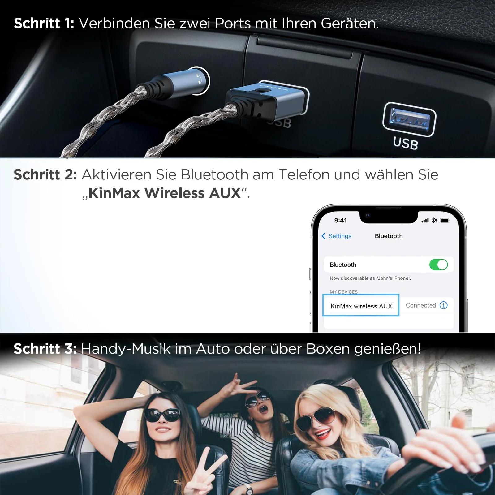 LOKUKA vastupidav Bluetooth-AUX adapter autole ja kõlarile – pilt 6