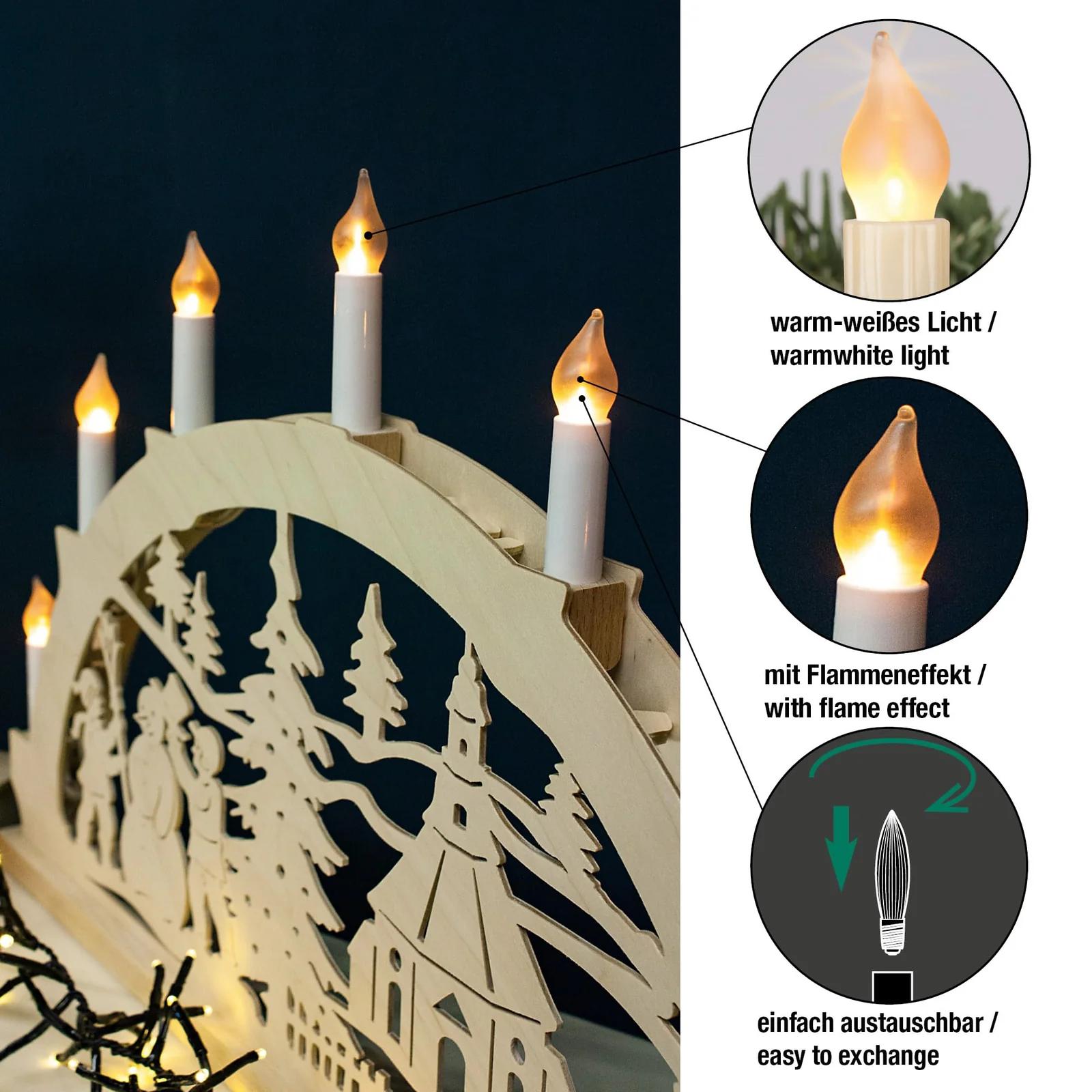 hellum LED-riietusega asendusküünlad sisekasutuseks – lisavaade