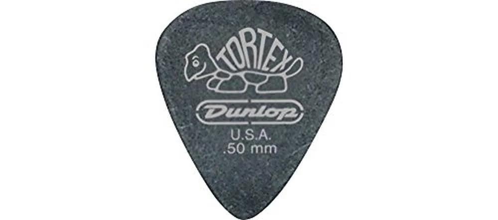 Jim Dunlop vastupidav Tortex plektrum kitarrimängijale — 0,50 mm – pakend ja tarvikud