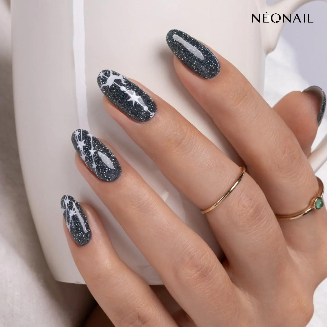 NÉONAIL Stamping Plate 10224 – pühade teemaline nail art – lisavaade