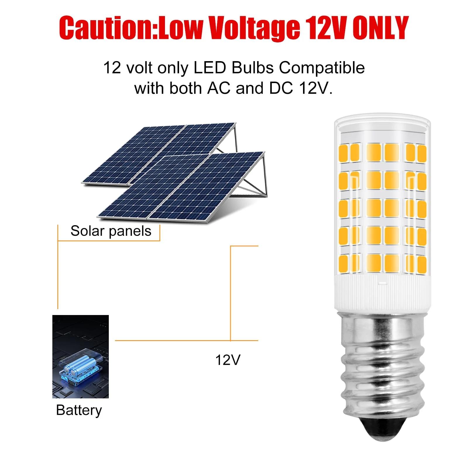 ZHENMING energiasäästlik E14 LED 12V pirn – soe valgus – kasutusnäide