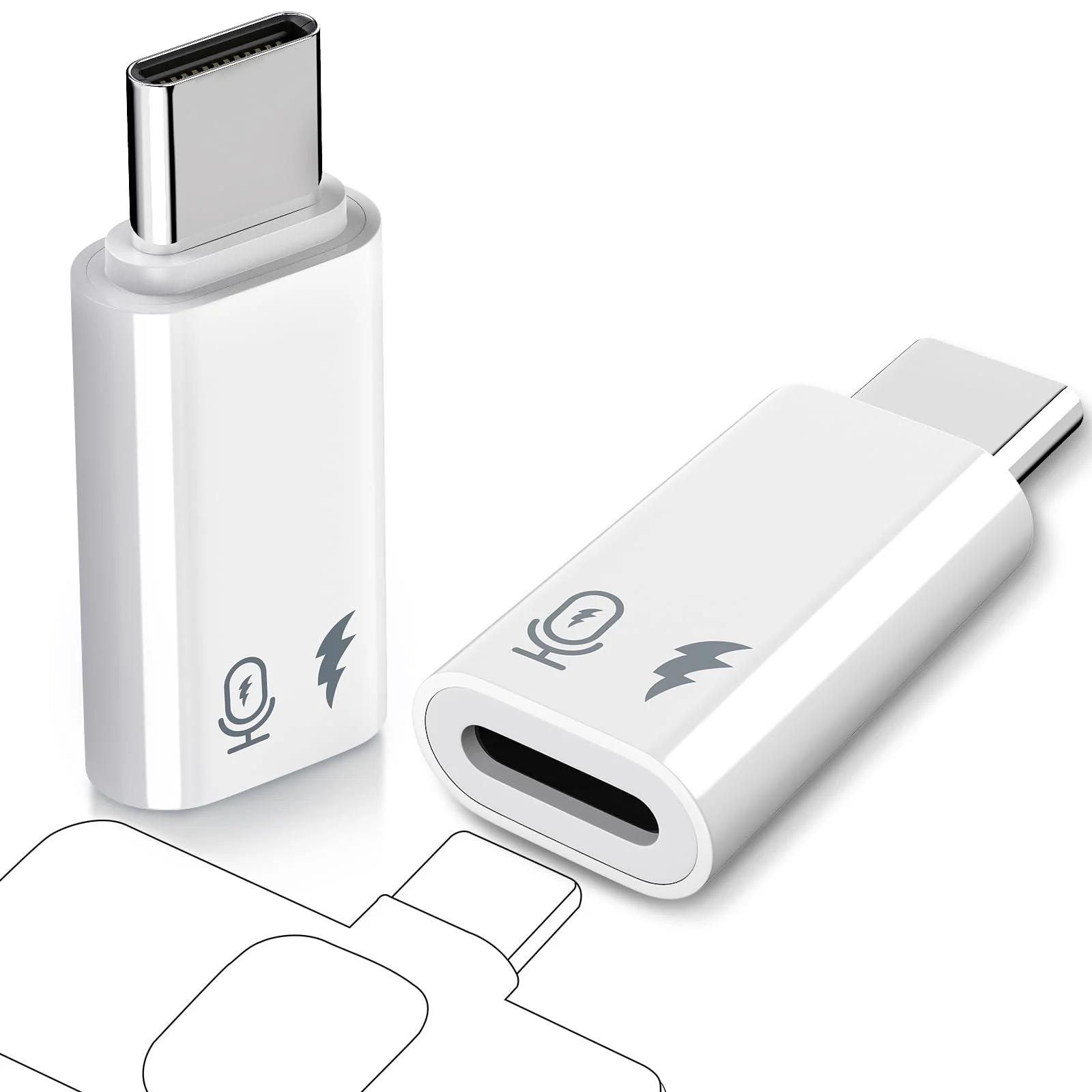 TiMOVO kerge alumiiniumist USB‑C–Lightning adapter mikrofonidele