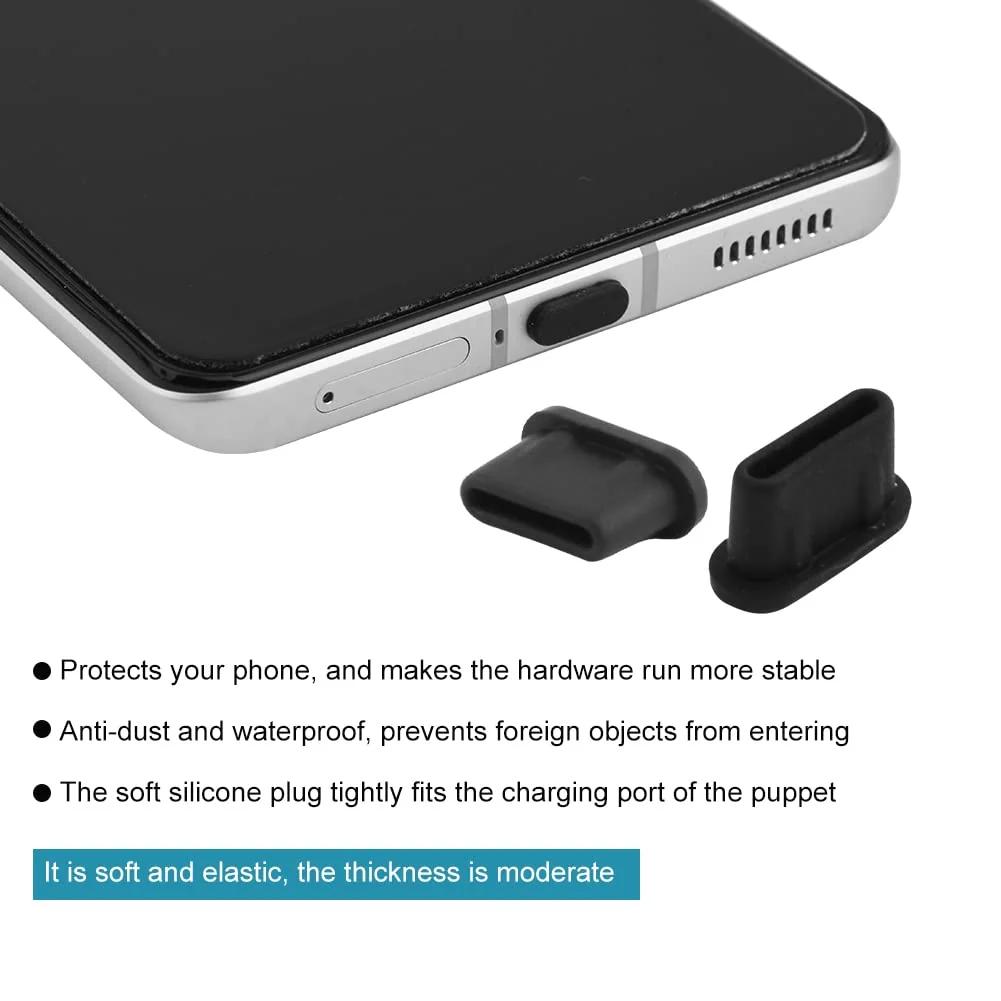 melebellot silikoonist USB‑C tolmukaitse komplekt – pilt 7