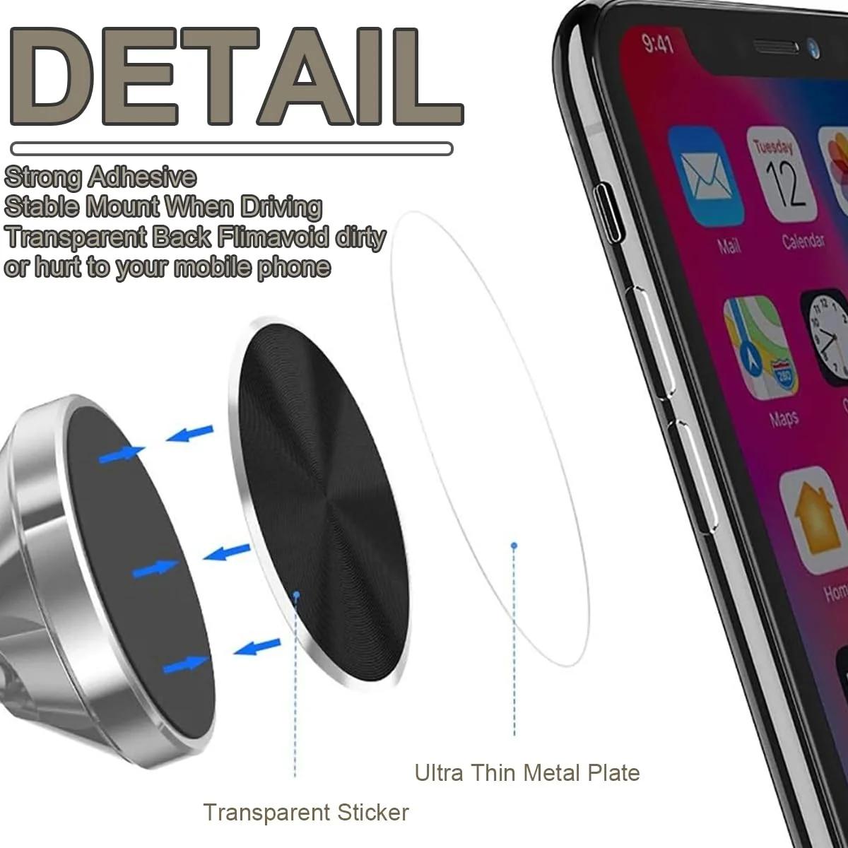 LEEQ magnetplaat telefonile — tugev metallne kleepriba – pakend ja tarvikud