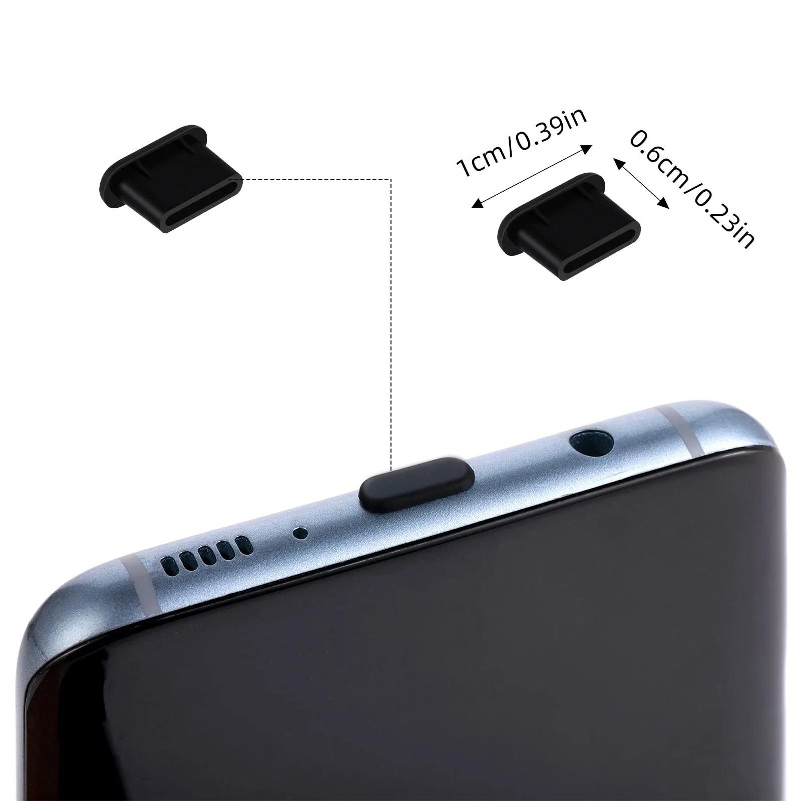 Giantree sile silikoonist USB-C tolmukaitse komplekt — tugev – kasutusnäide