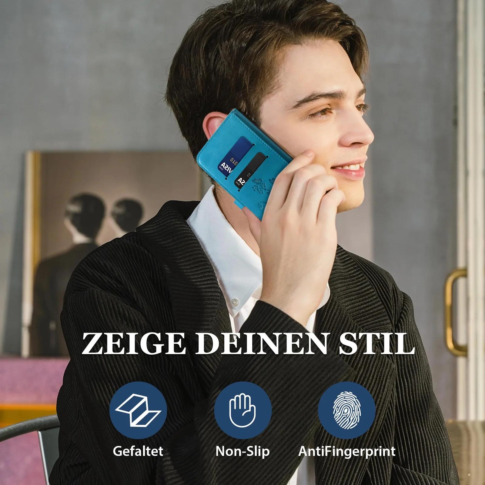 KRAFTCARE nahkne kaitsekate iPhone 16–le – kaarditasku ja statiiv – pilt 6