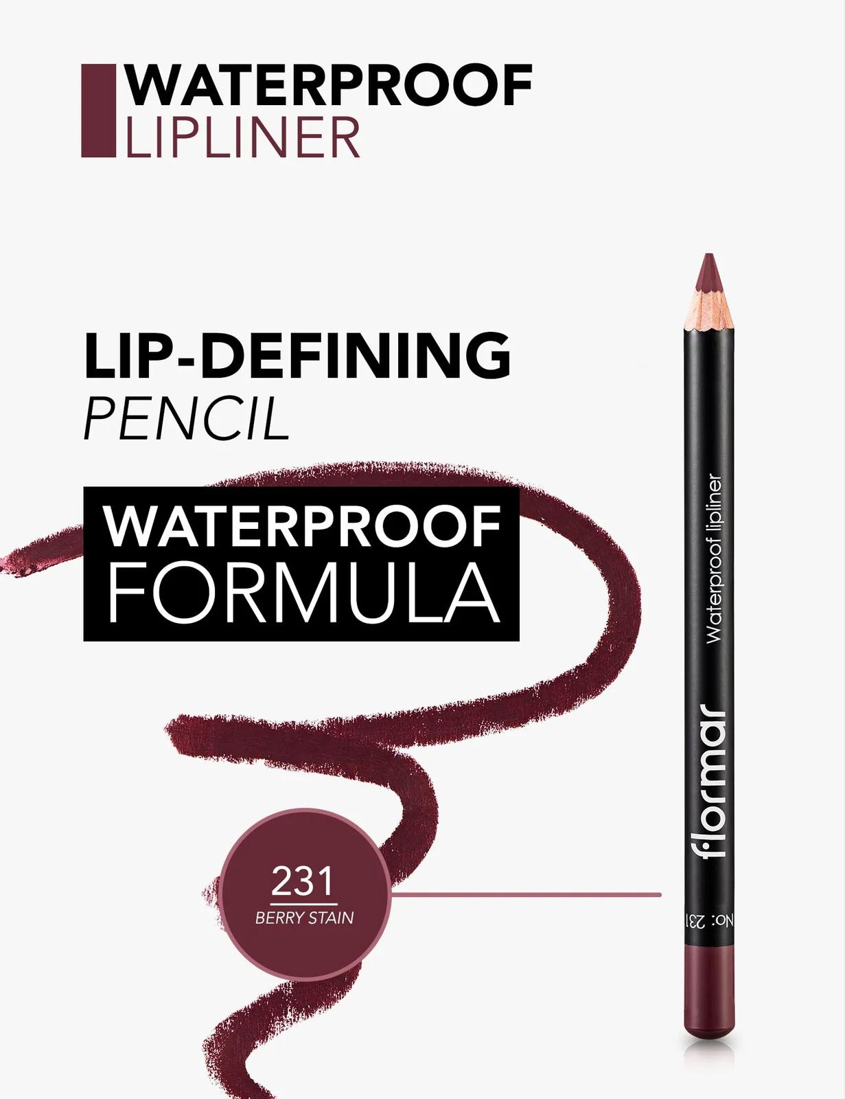 Flormar püsiv veekindel huulekontuur – Berry Stain – lisavaade