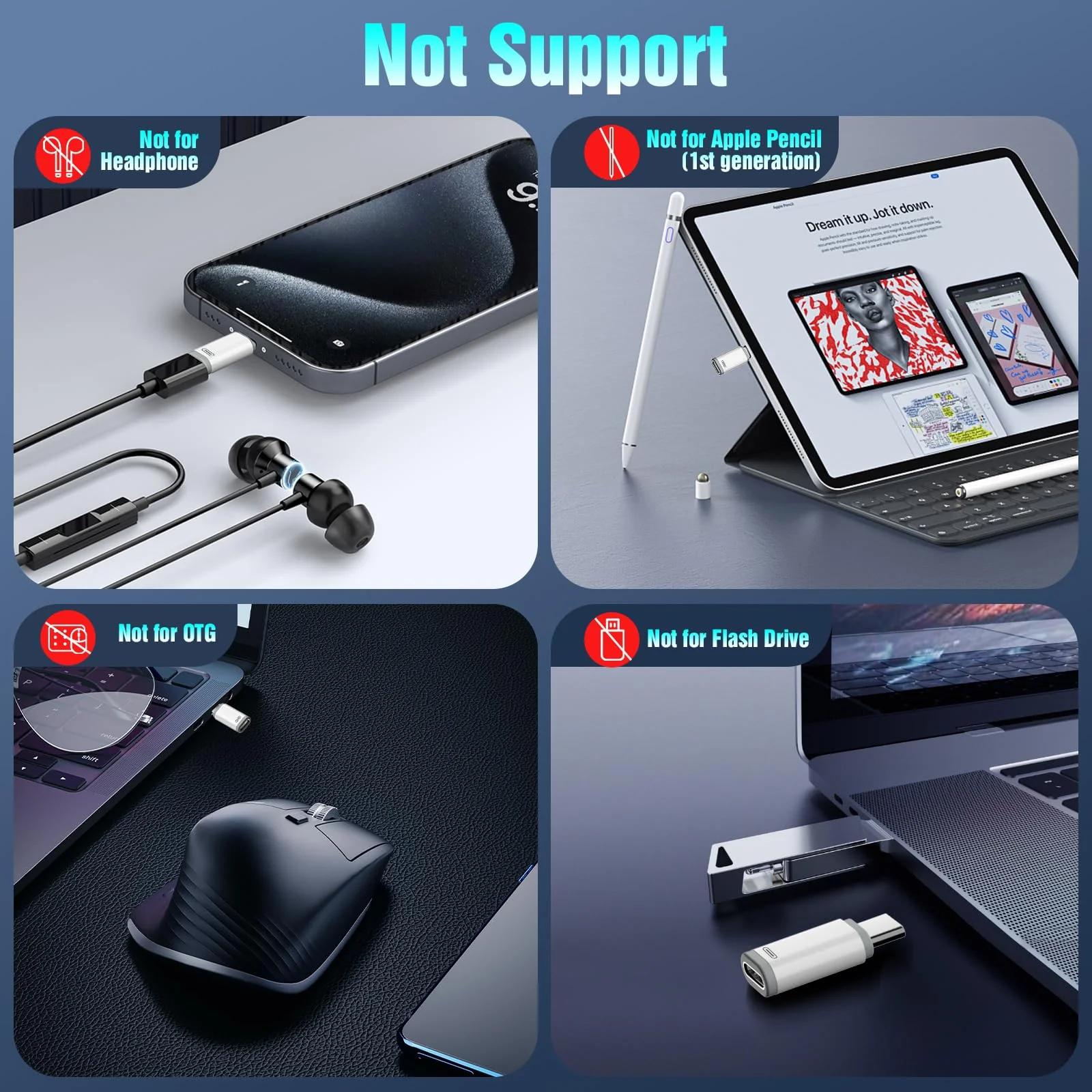TiMOVO vastupidav laadimisadapter Lightning–USB-C koos rihmaga – detailne vaade