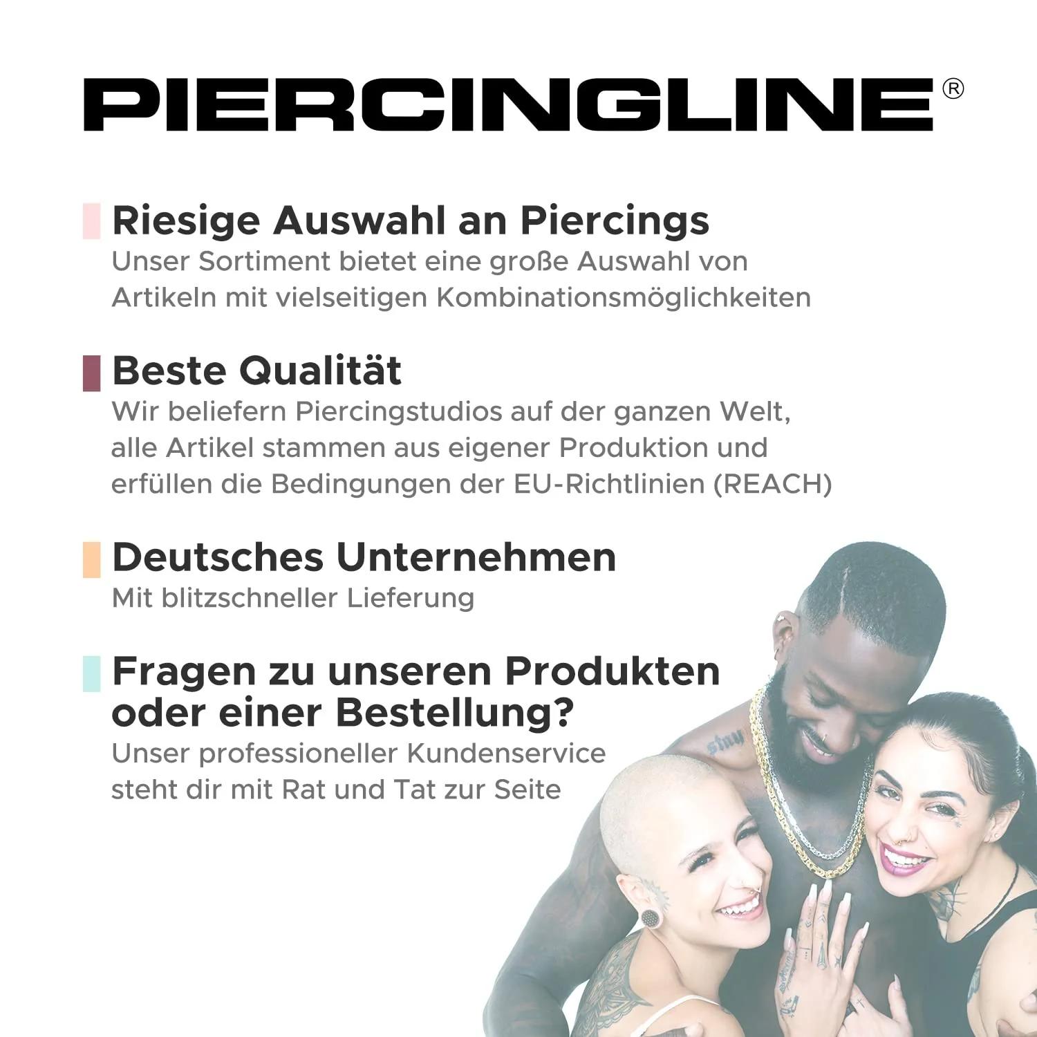 PIERCINGLINE kuldne segmentring — vastupidav kirurgiterasest – pilt 9