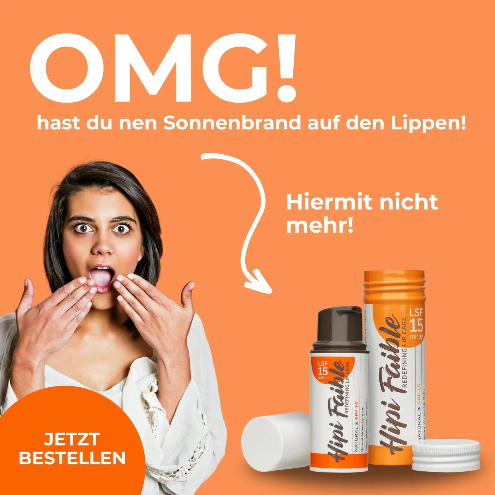 HIPI FAIBLE naturaalne huulepalsam SPF15 — kaitsev ja hooldav – pilt 6