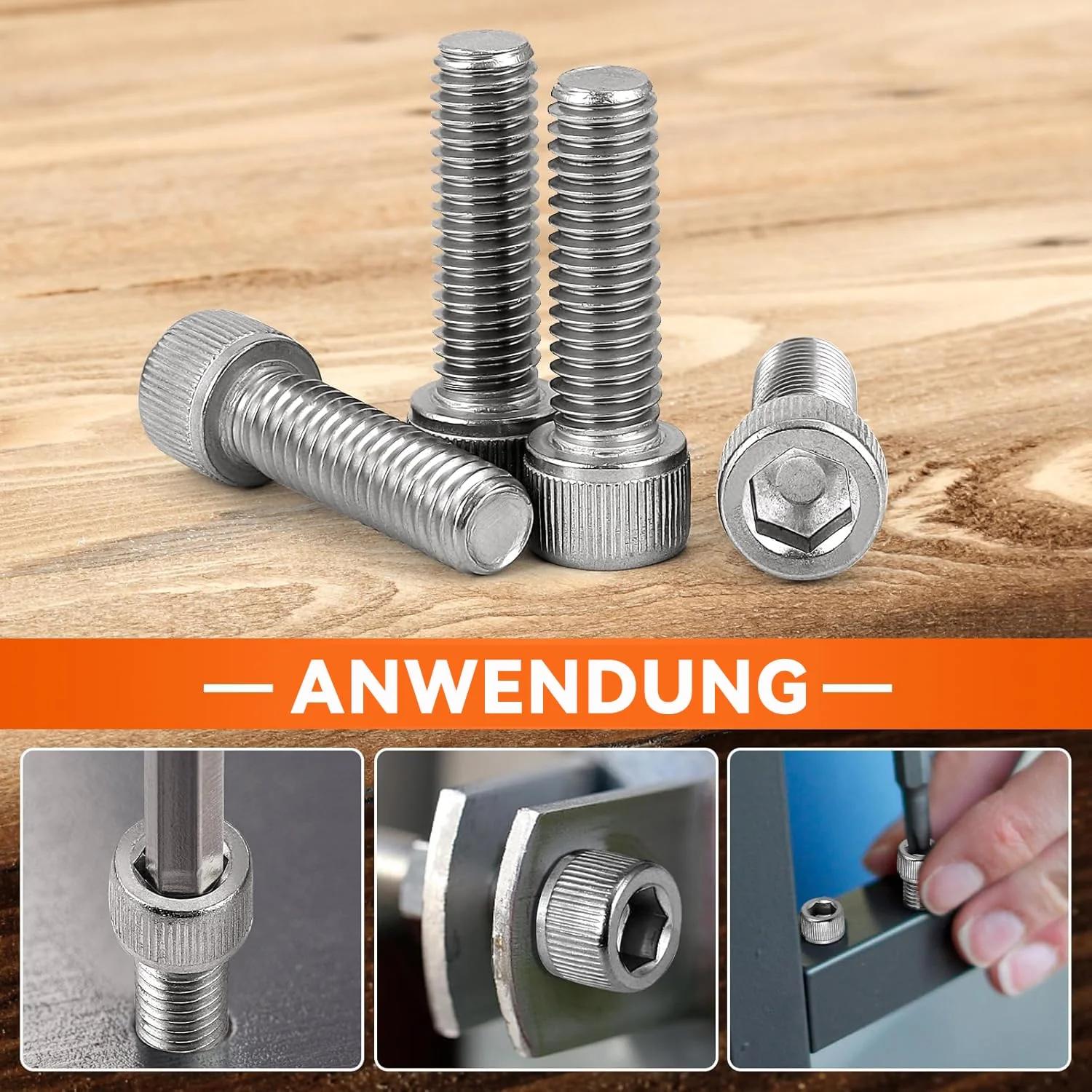 Dayalo roostevabad M2x8 mm poldid — vastupidav paigalduskomplekt – lisavaade