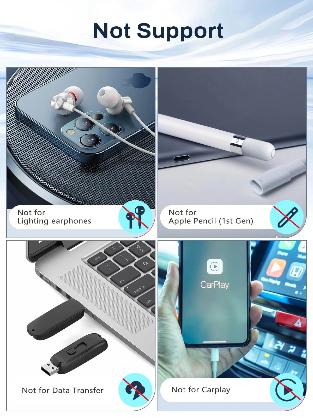TiMOVO kerge alumiiniumist USB‑C–Lightning adapter mikrofonidele – pakend ja tarvikud