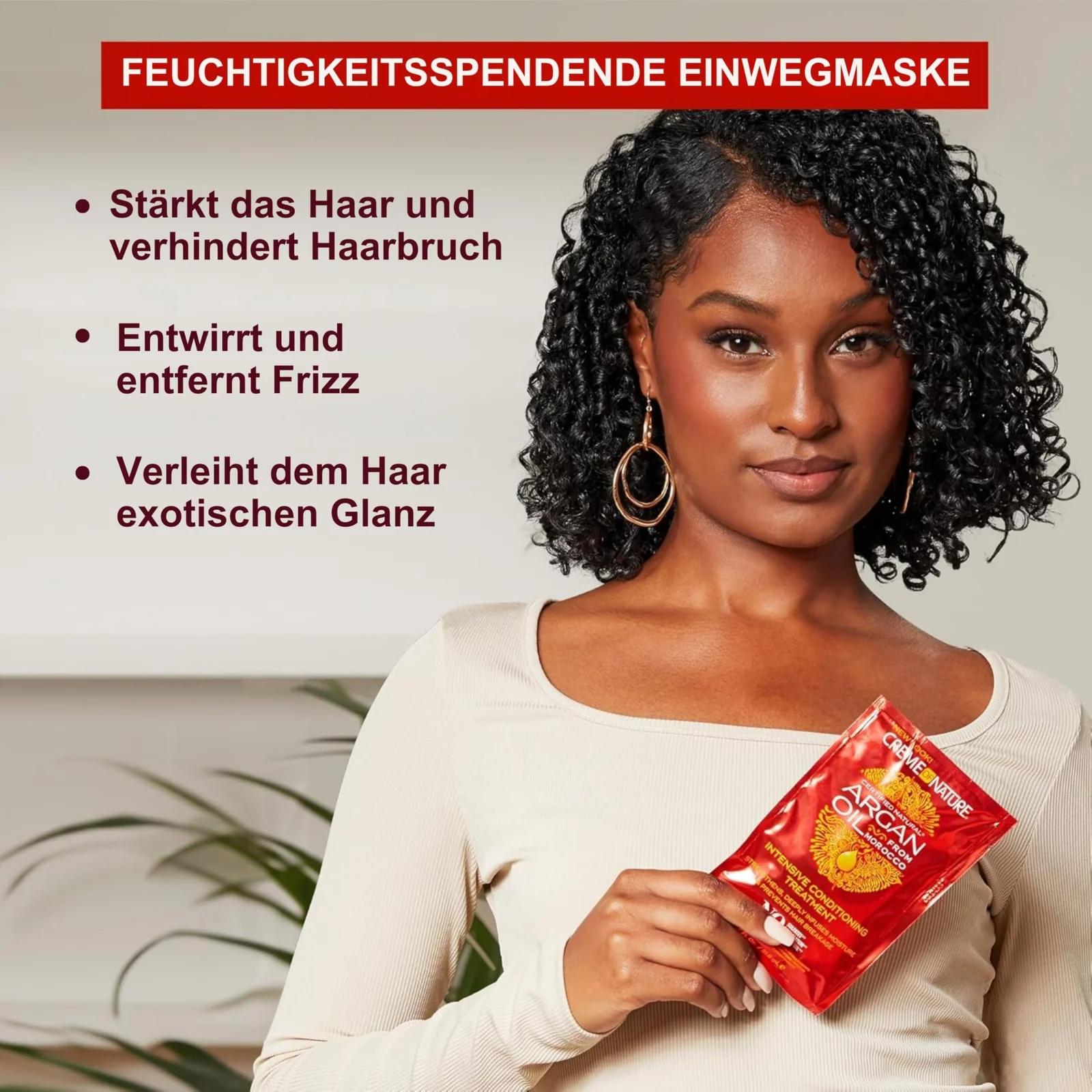 Creme of Nature Argan Oil niisutav juuksehooldus 50 ml – detailne vaade