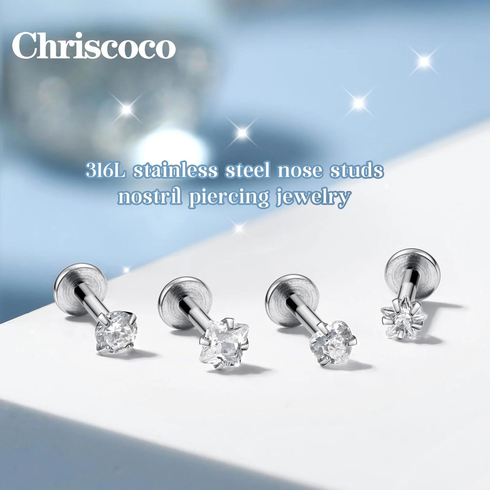 Chriscoco hõbedane 316L piercingset — hüpoallergeenne kingitus – pilt 6
