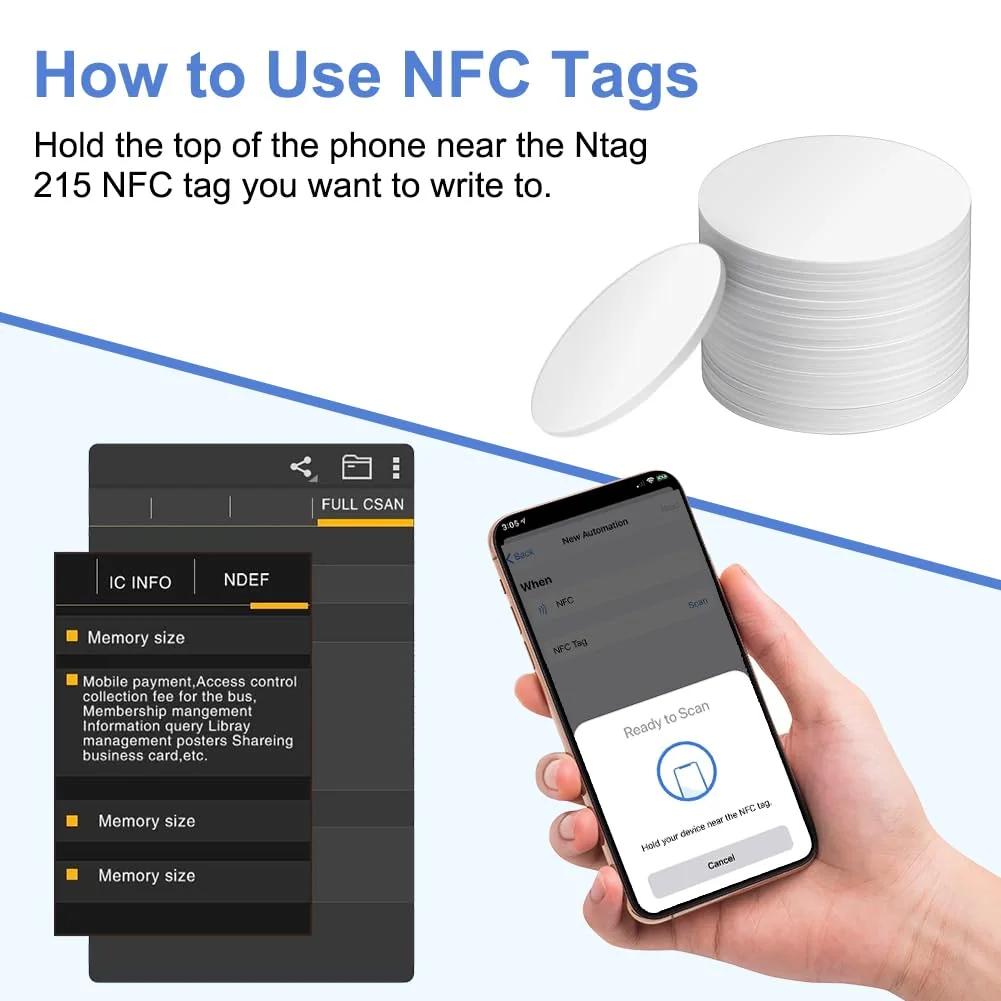 OFFCUP vastupidavad veekindlad NFC-kaardid 20 tk komplekt – pilt 6
