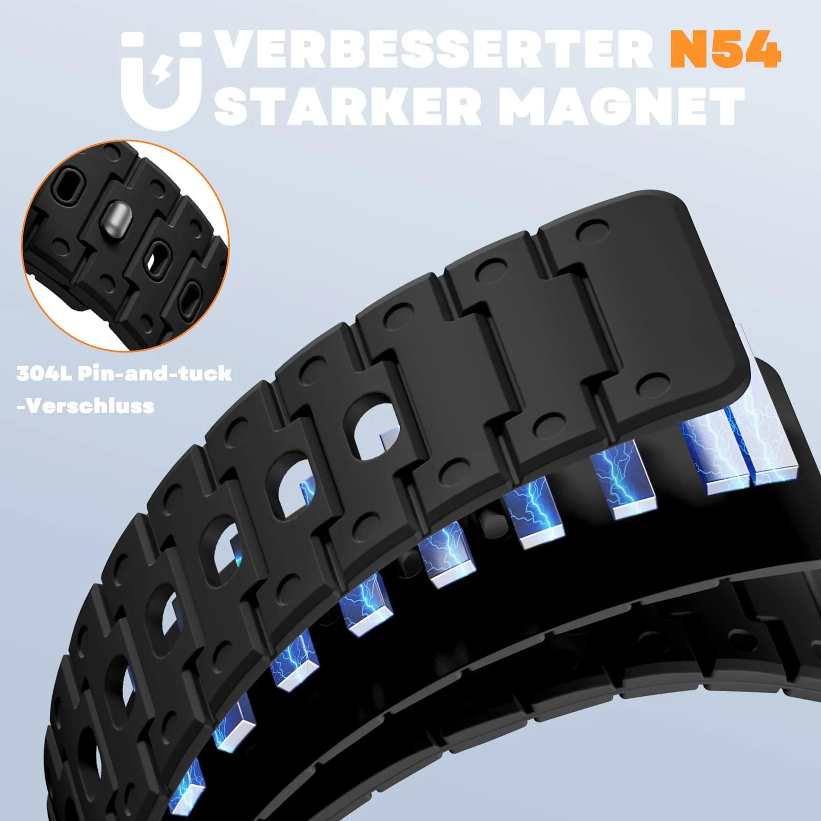 Bandletic pehme magnetiline silikoonrihm – detailne vaade