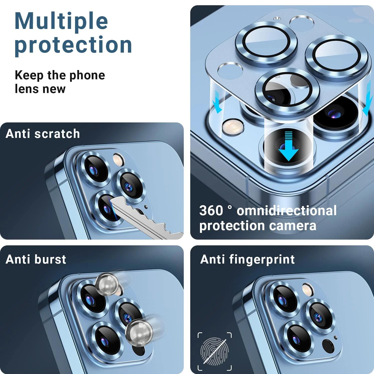 AFARER metallne kaamerakaitse iPhone 13 Pro seeria — elegantne – kasutusnäide