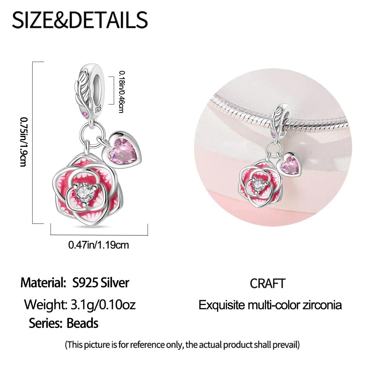 HappyStar sterlinghõbe ripats charm − sobib Pandora stiilis – kasutusnäide