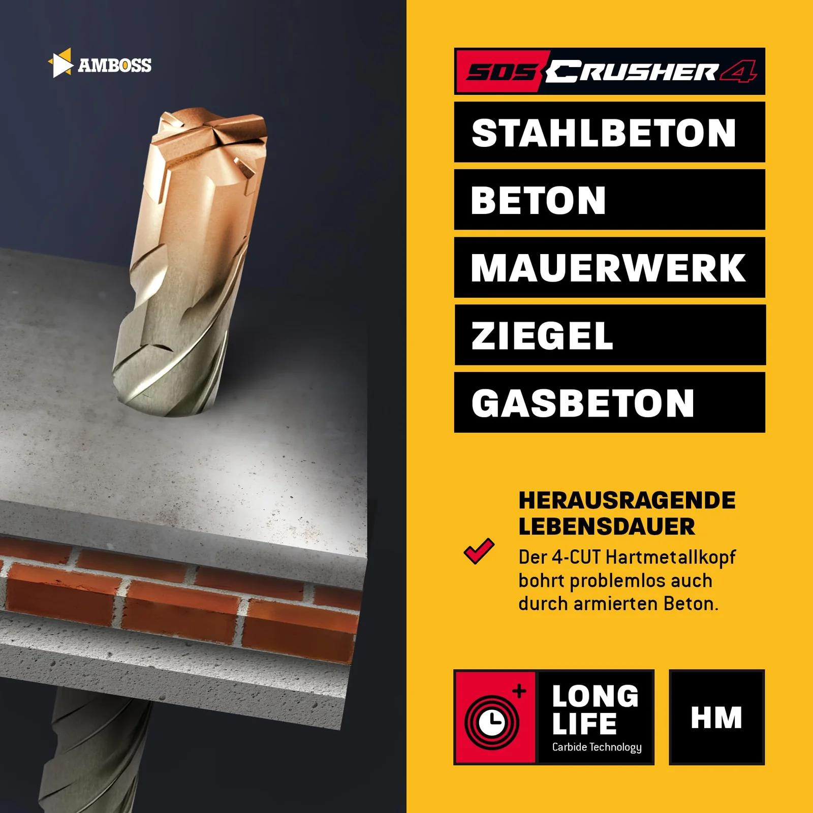 Amboss Werkzeuge tugev hartmetallbohrer 7 mm — profi kasutuseks – pilt 6