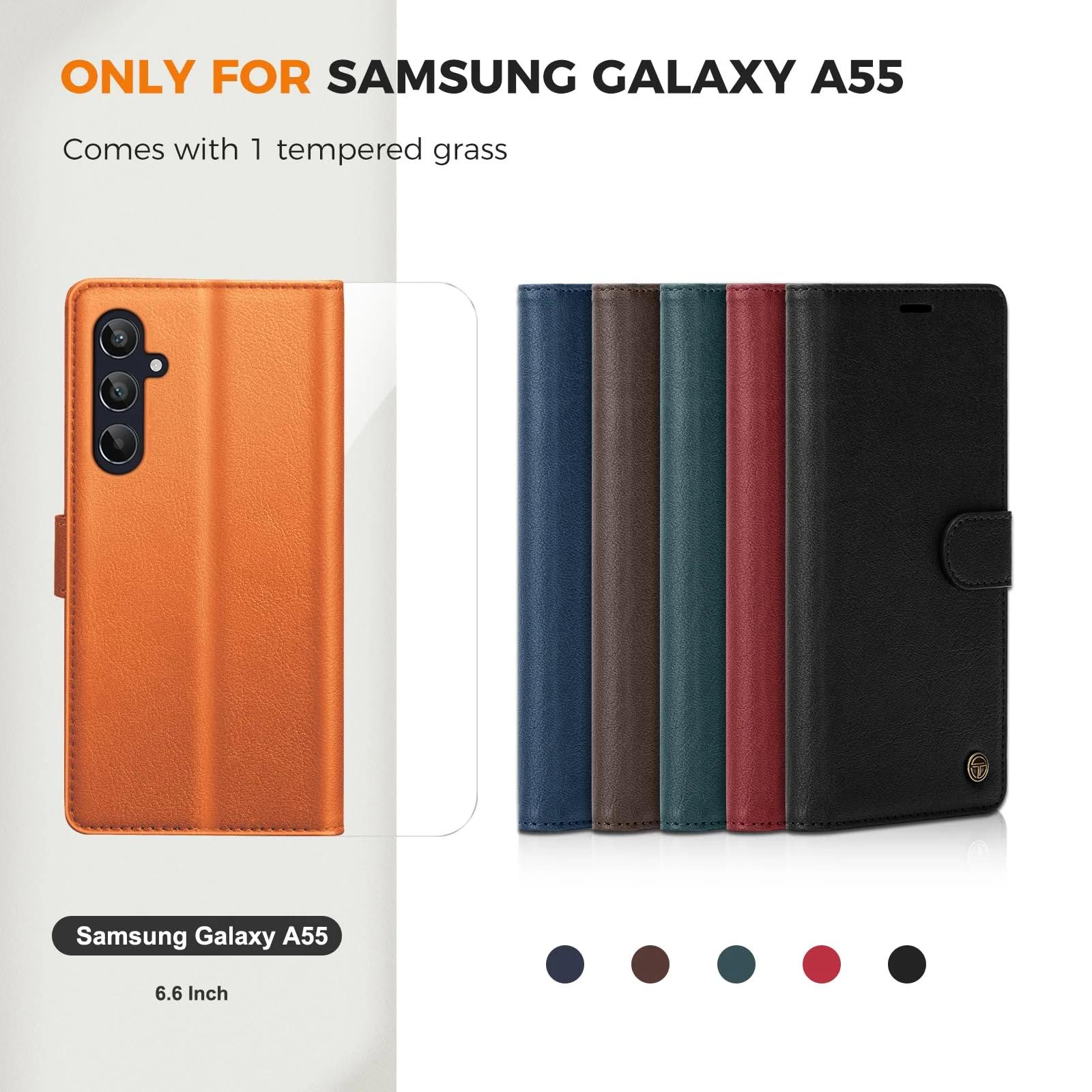 CASBST nahkne kaitsekott Samsung Galaxy A55 5G — kaartide ja – pilt 7