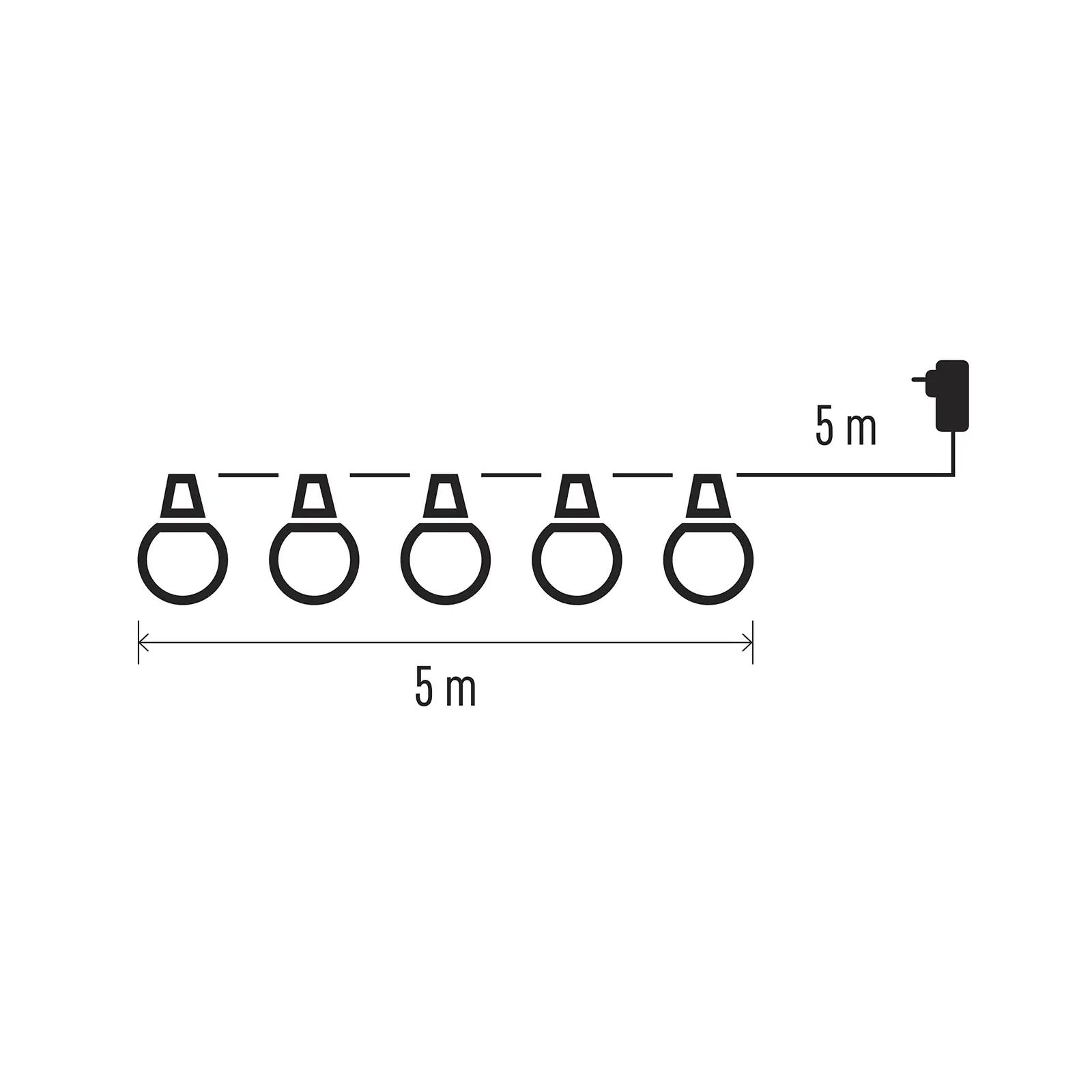 EMOS värvikas LED-valgusahel 5 m – sise- ja välikasutus – pilt 6