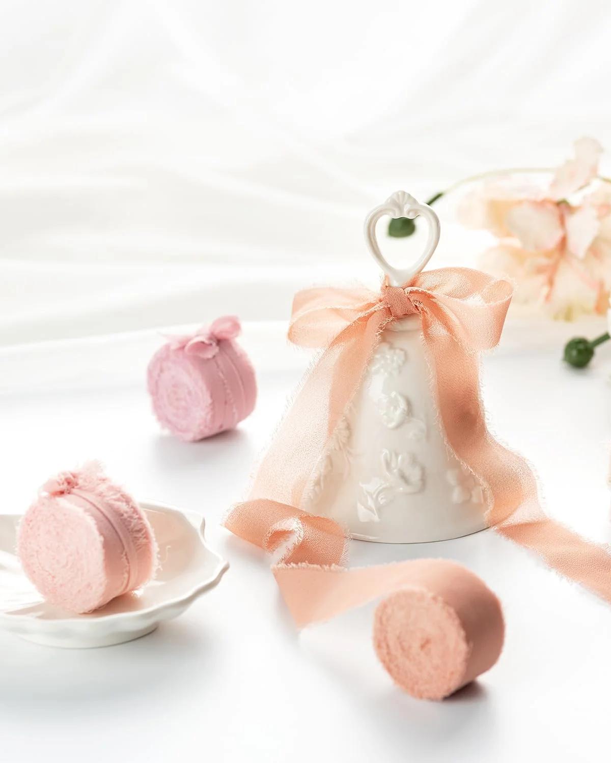 MORSUNBELA siidine must chiffon-pakk kingituse kaunistuseks – pakend ja tarvikud