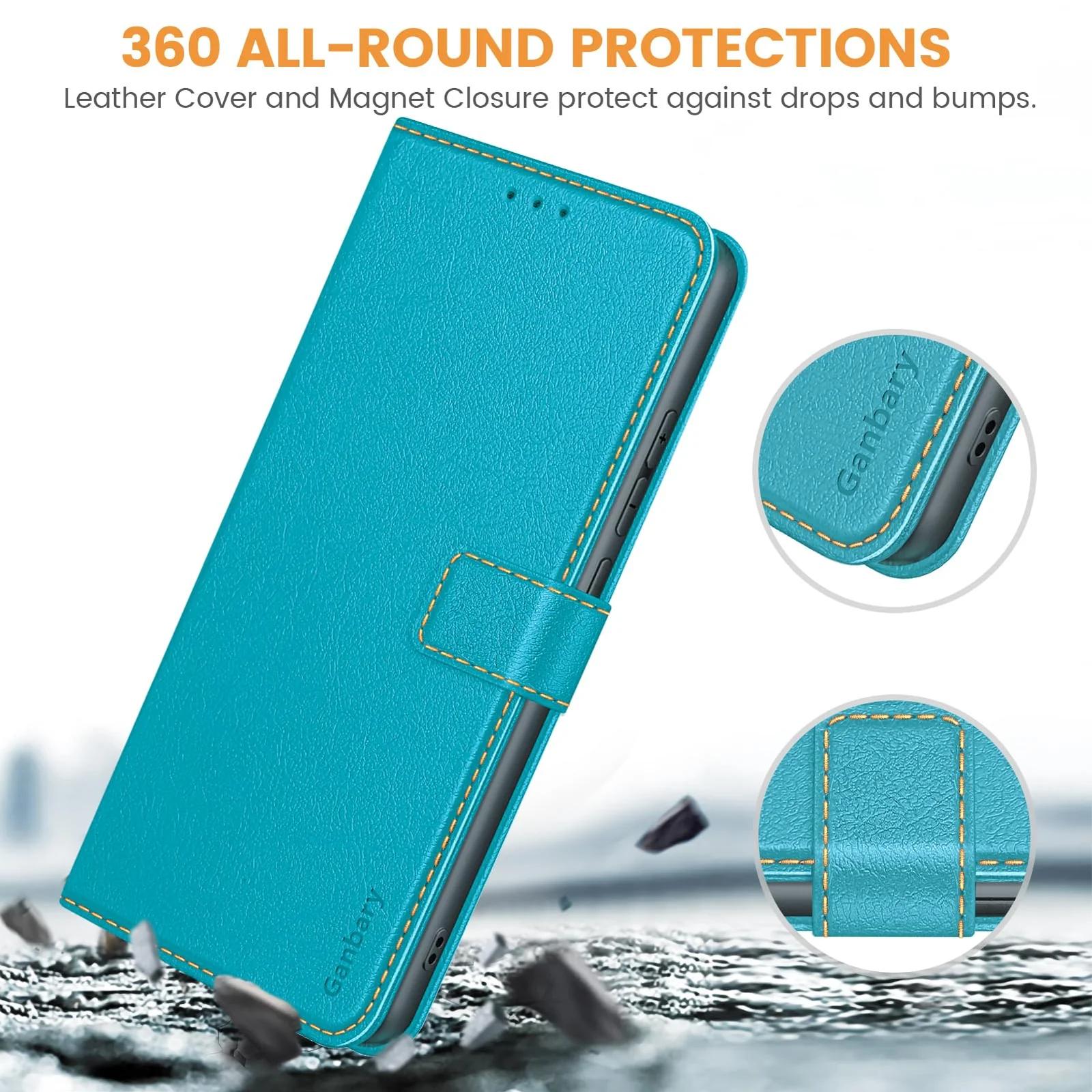 Ganbary nahknahkne klappkaitse Xiaomi Redmi Note 13 Pro 5G jaoks – lisavaade