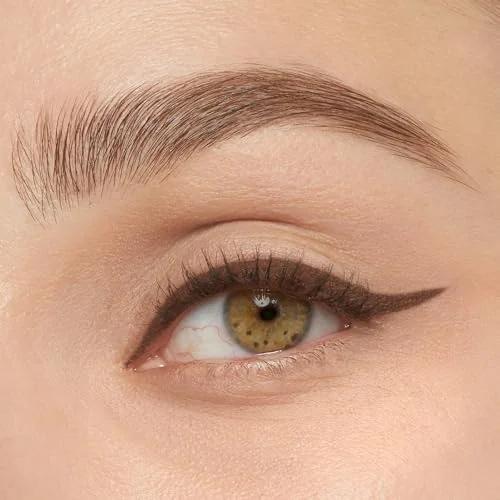 MAYBELLINE püsiv smokey gel-kajal — rikkalik pruun toon – kasutusnäide