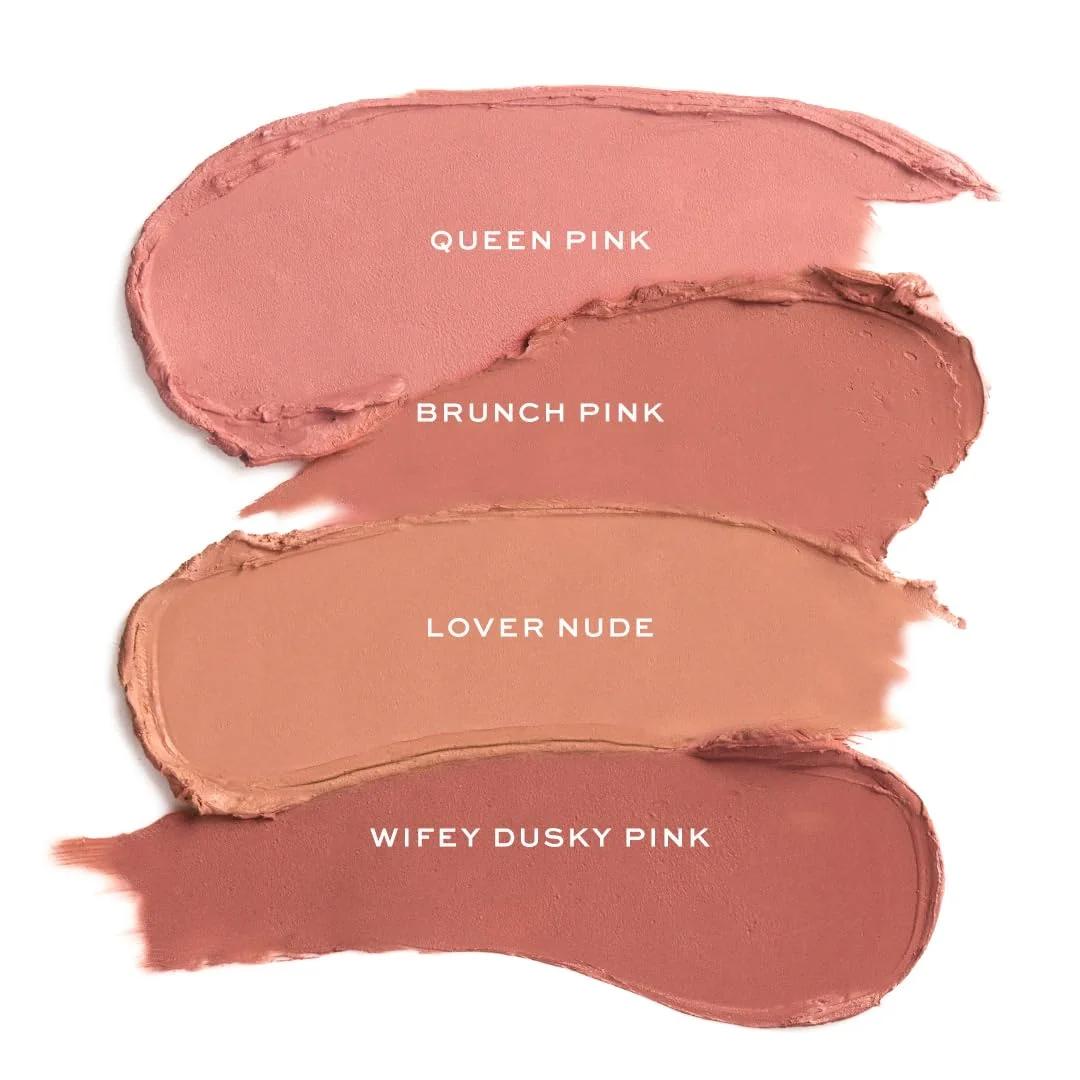 Revolution Beauty London püsiv matthuulepulk – pehme Queen Pink – lisavaade