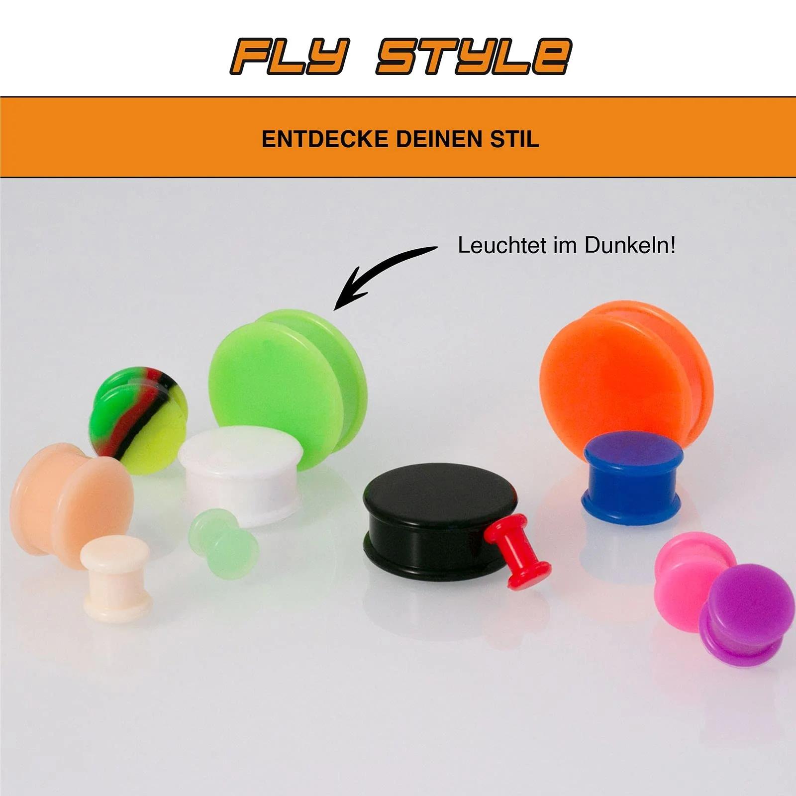 Fly Style pehme silikoonist flesh-tunnel – pilt 6